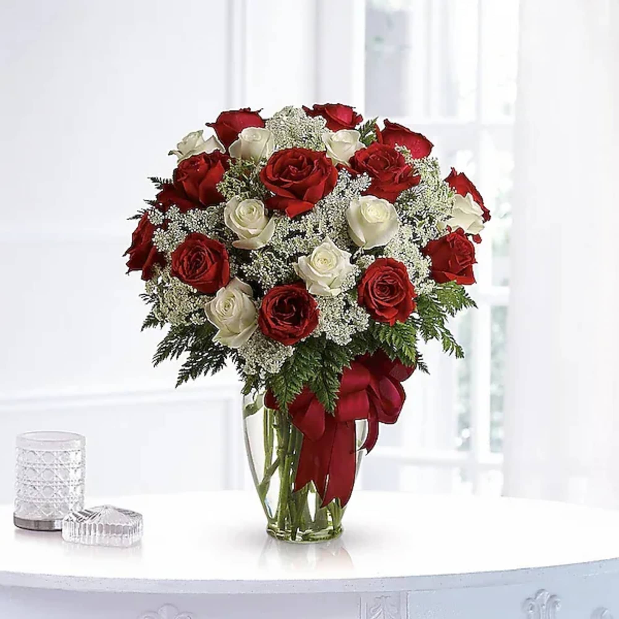 Love's divine, and roses are too. At almost two feet tall, this