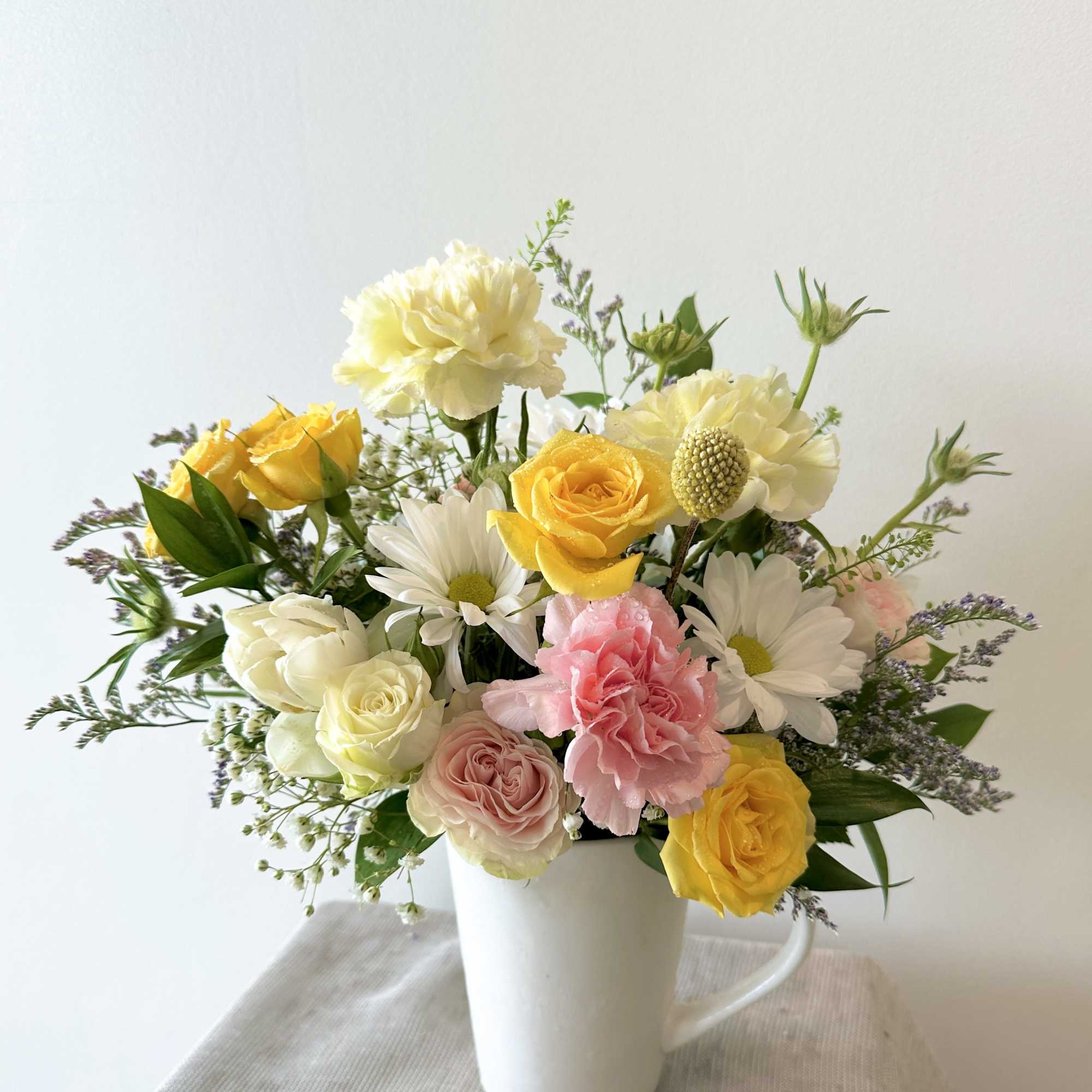 A beautiful mixed florist choice of the freshest flowers to make your