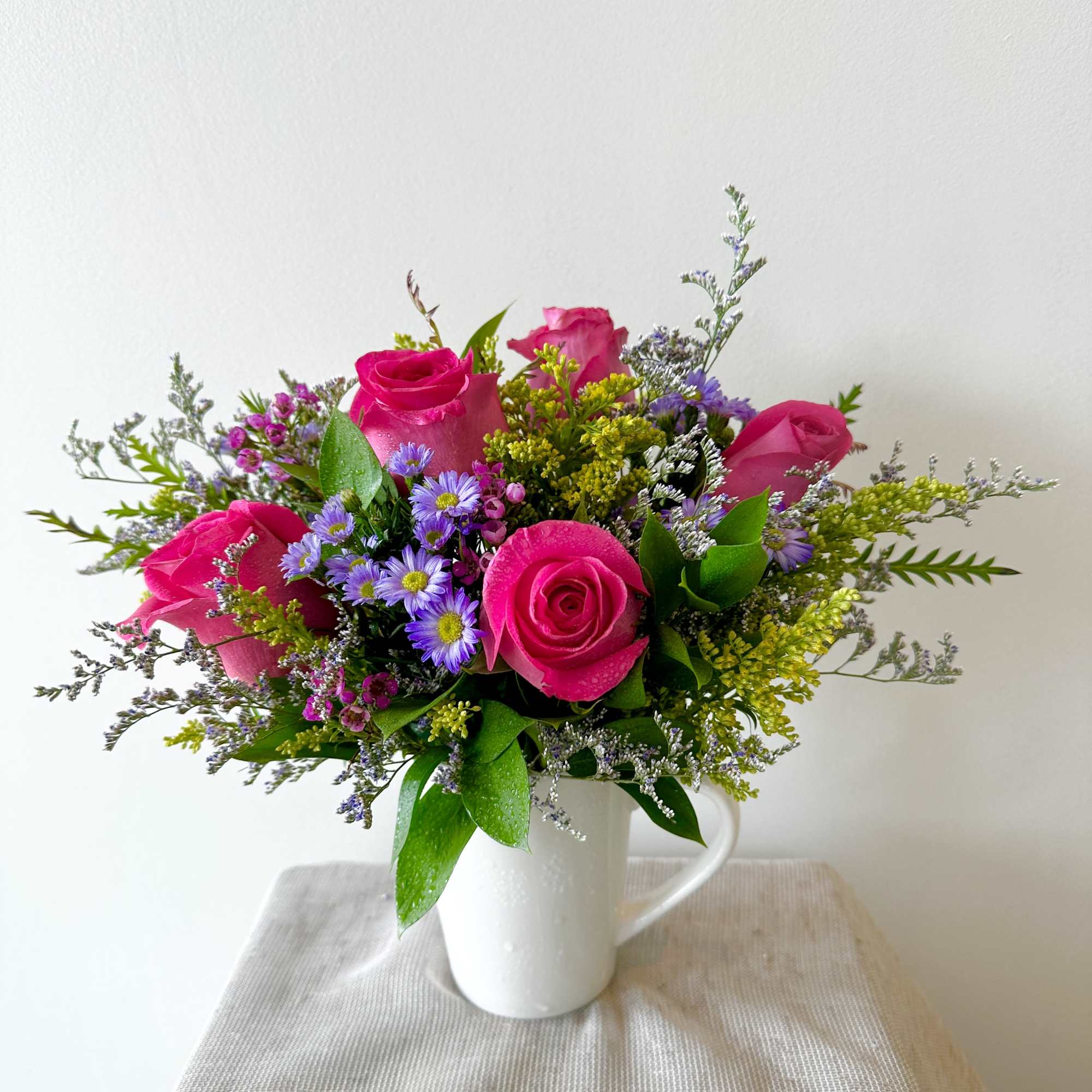 A beautiful mixed florist choice of the freshest flowers to make your