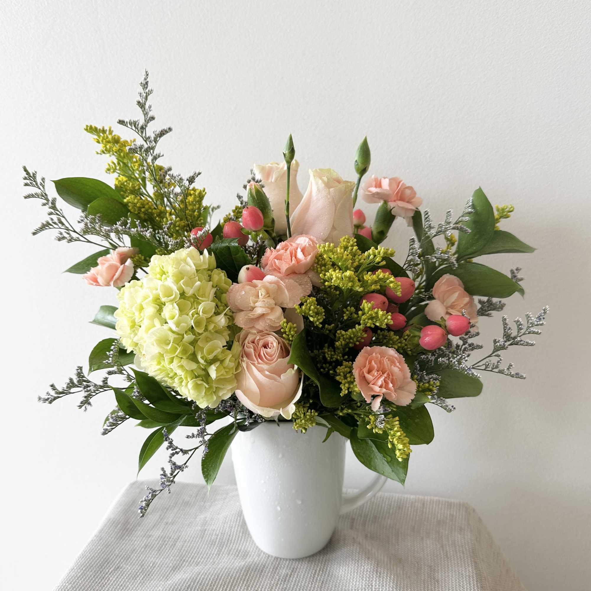 A beautiful mixed florist choice of the freshest flowers to make your