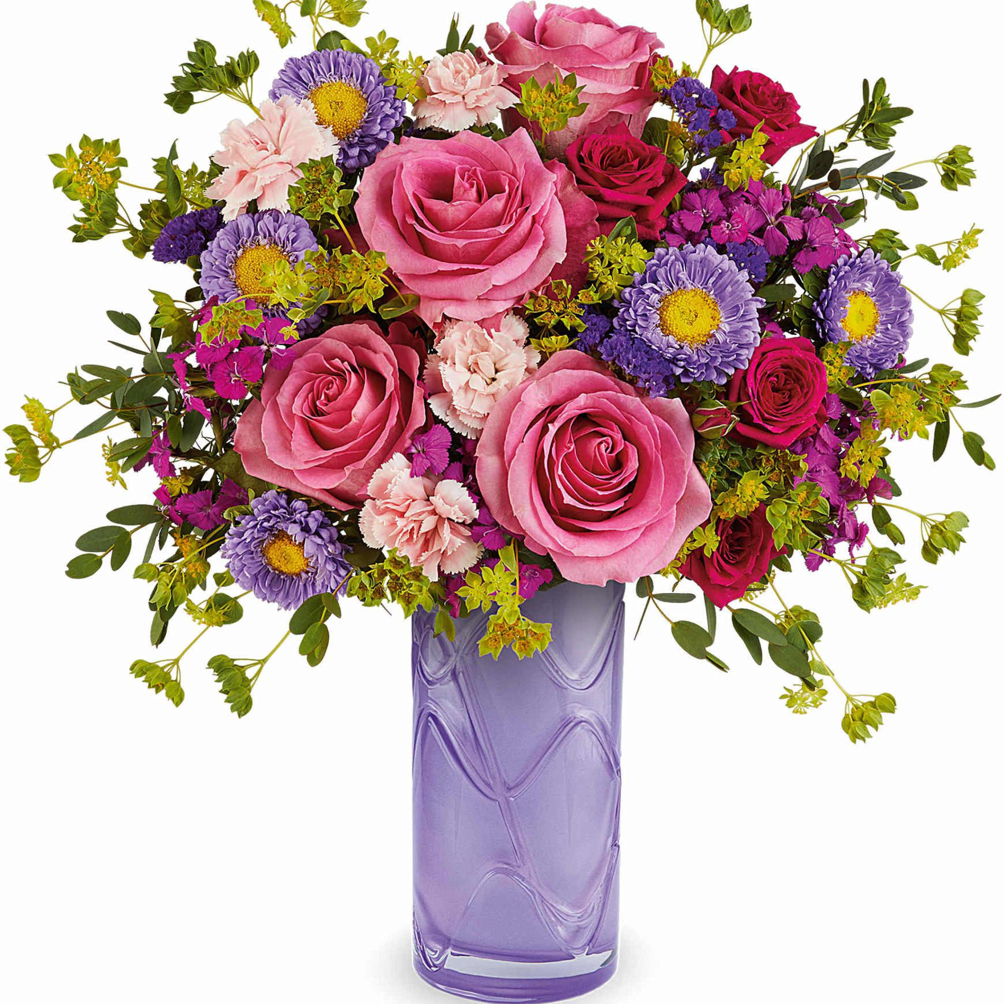 Brighten her Mother's Day with our Painted Petals Bouquet, a vibrant mix