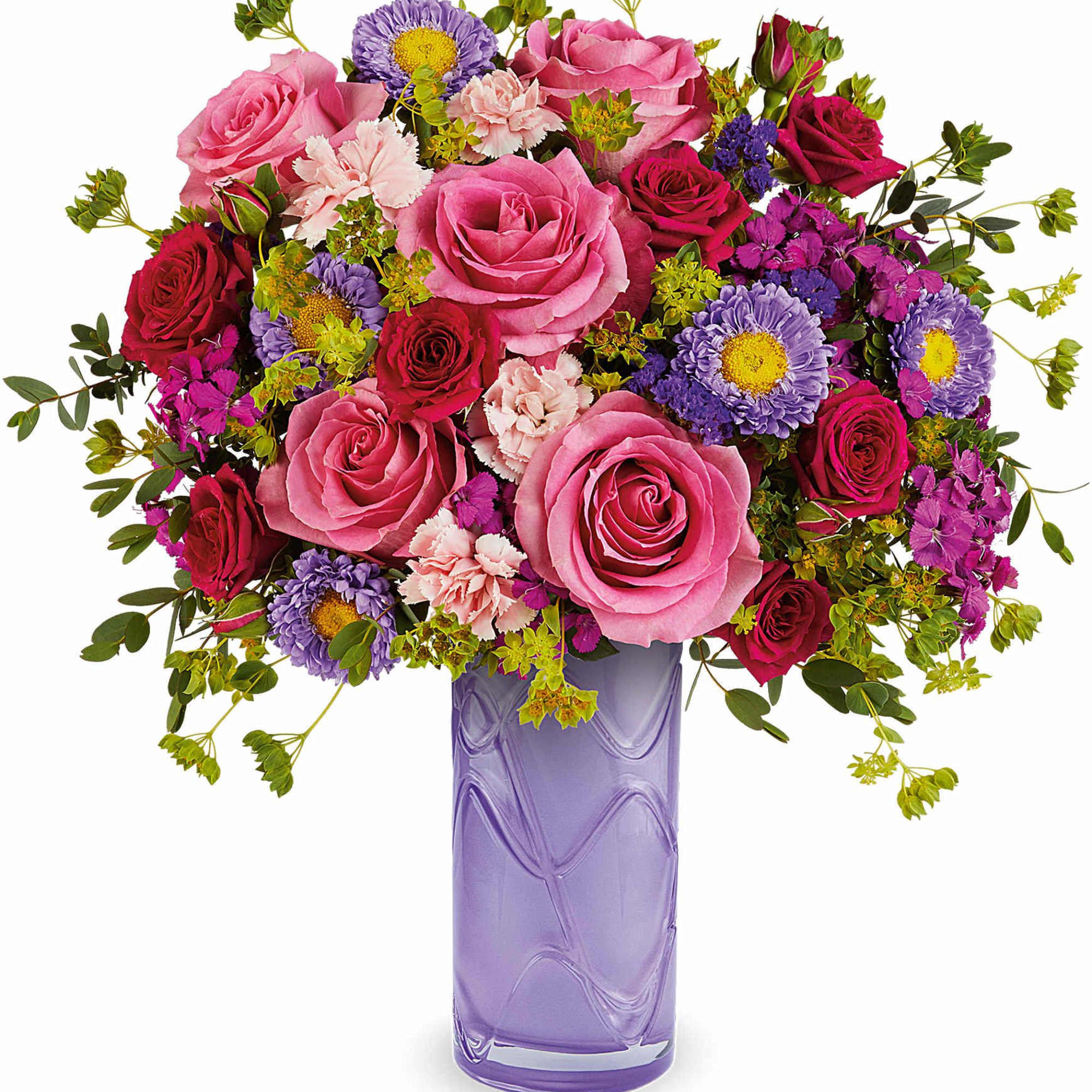 Brighten her Mother's Day with our Painted Petals Bouquet, a vibrant mix
