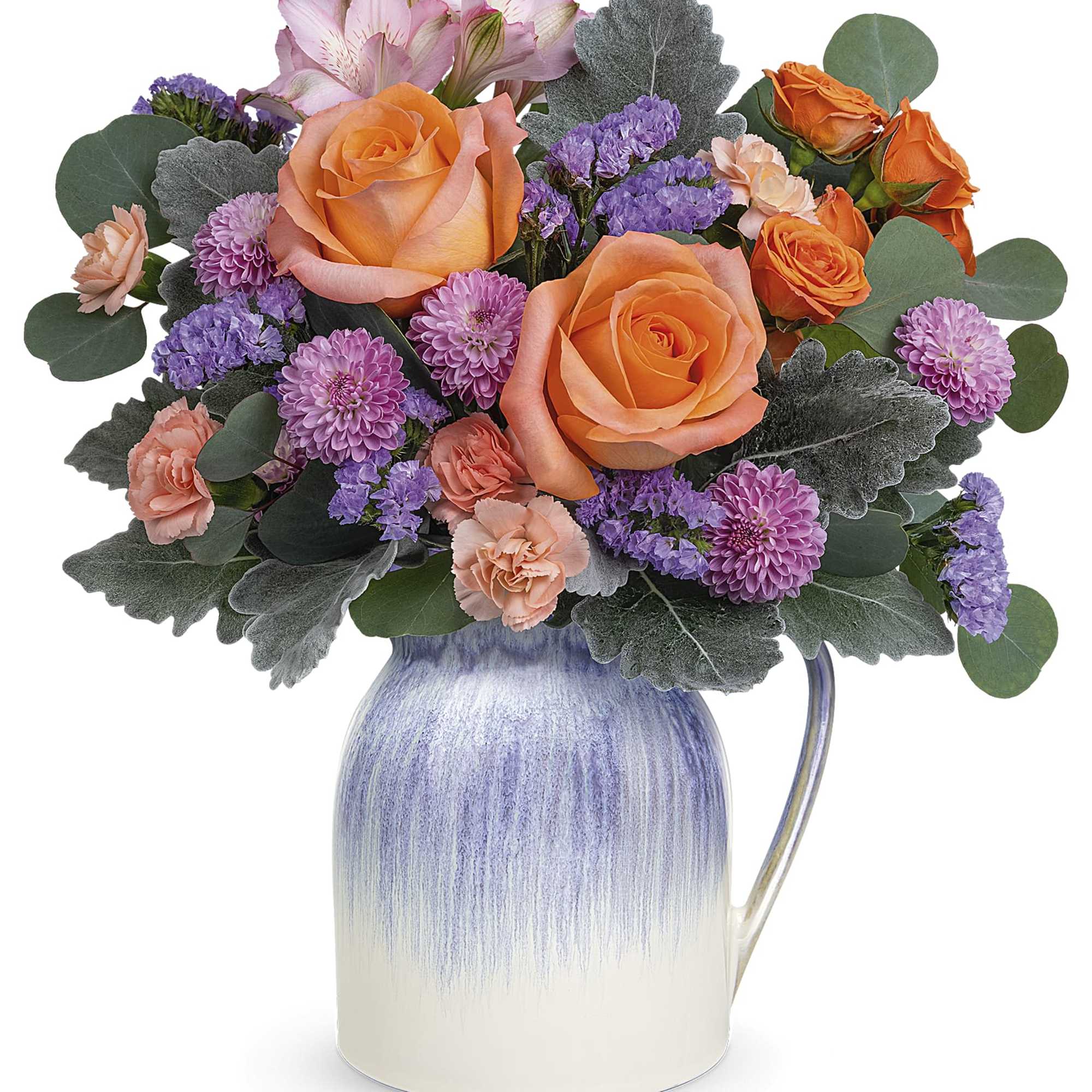 Delightful as can be, this bright bouquet of blooms is actually two