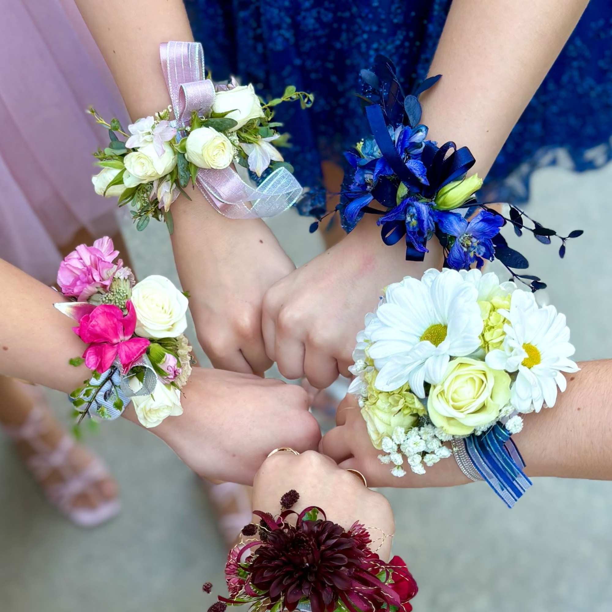 Custom corsages for your special day.