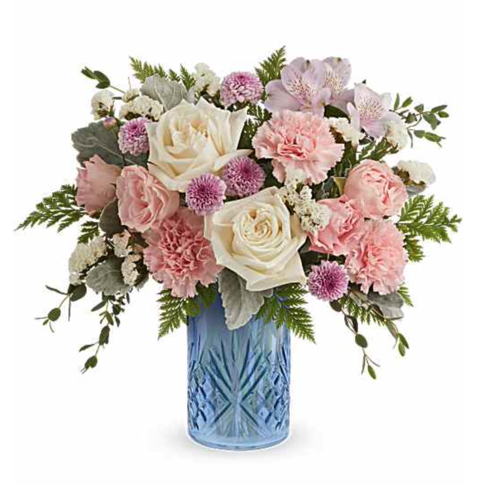 Our Blue Belle Bouquet is a sweet Mother's Day flower arrangement of