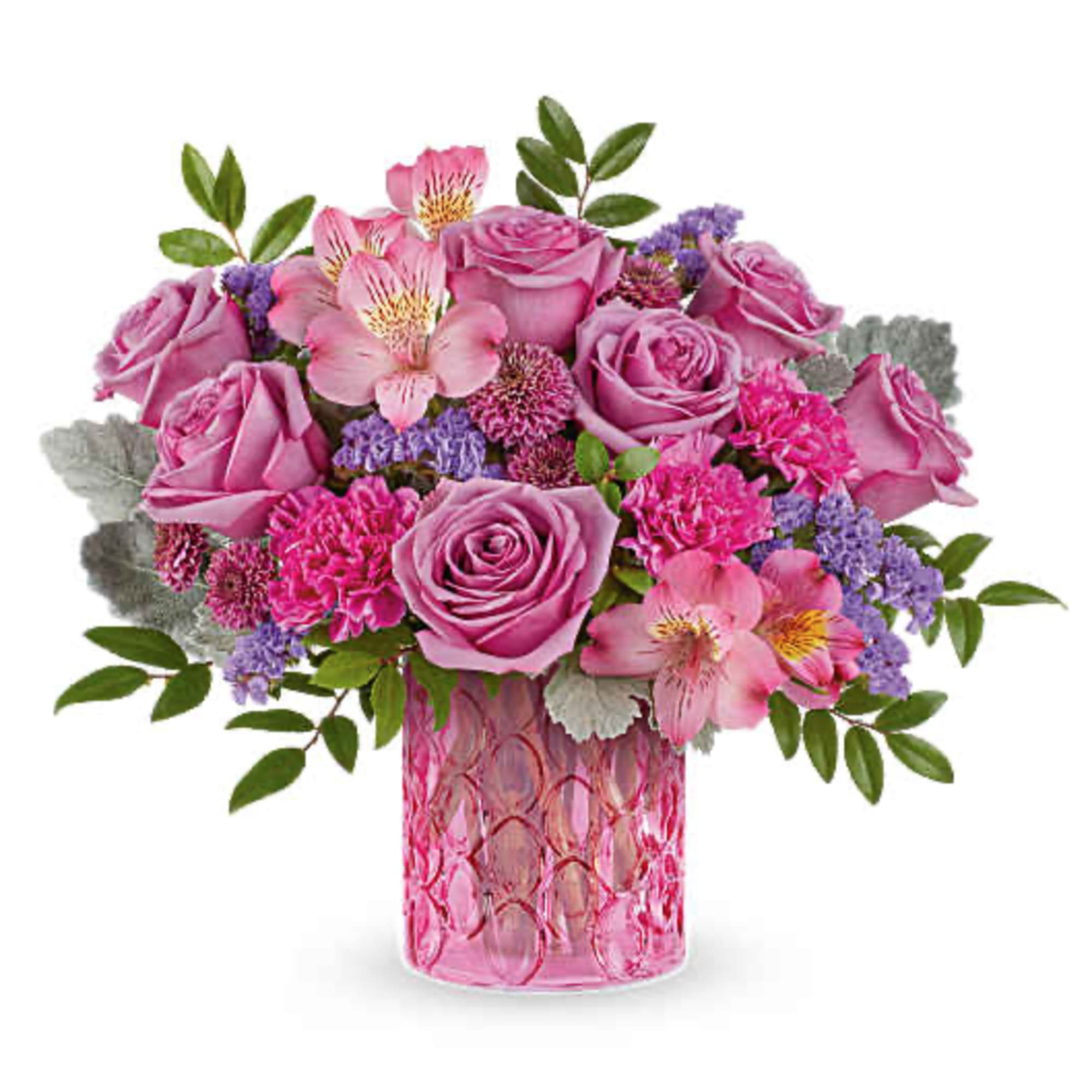 Celebrate her in style with our Pink Rhapsody Bouquet, a vibrant mix