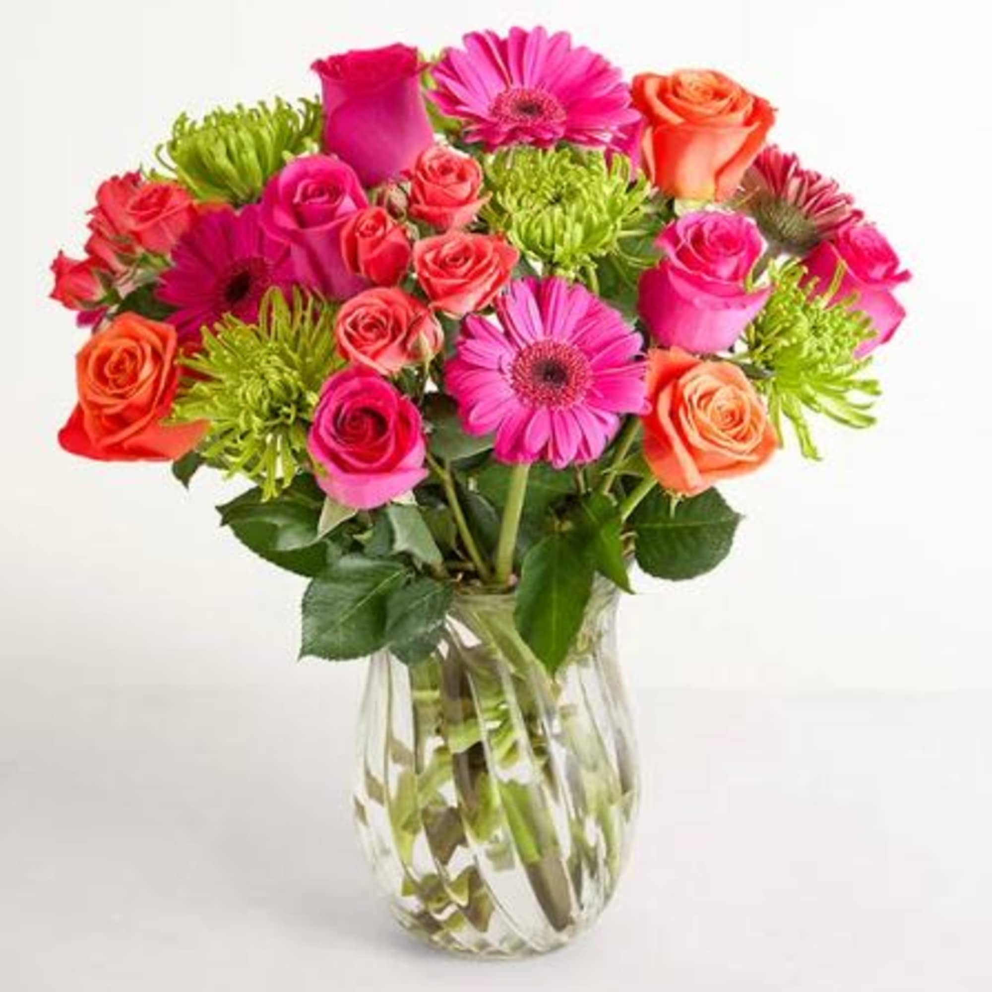  Pet Friendly?
No This arrangement contains Spider Mums (Chrysanthemums), which are toxic