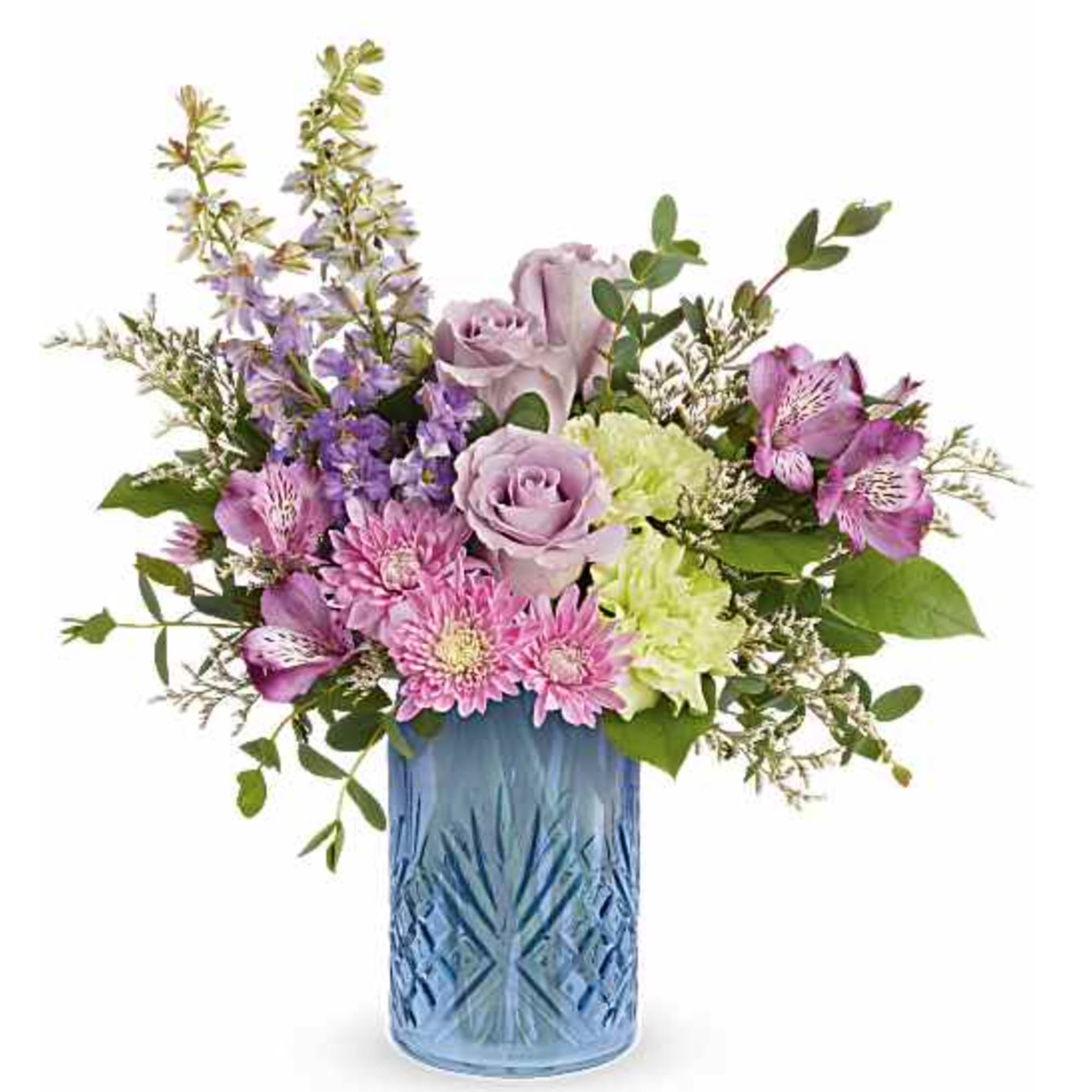Surprise Mom with our Garden Whimsy Bouquet, a soft blend of lavender
