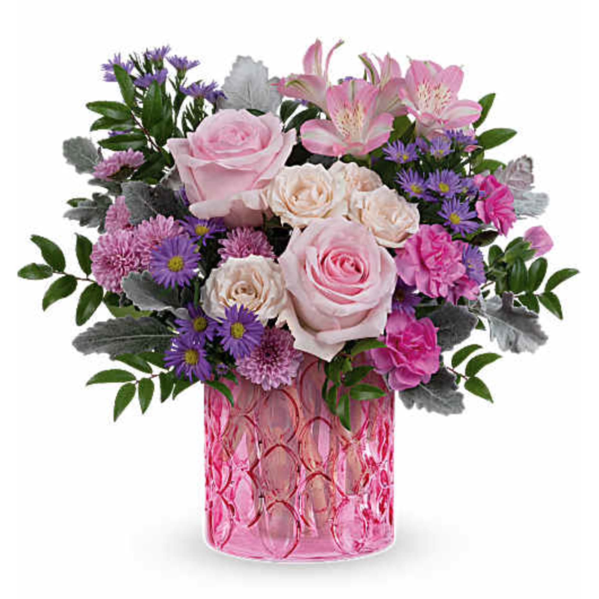 Celebrate Mom with our Nouveau Haute Pink Bouquet, a graceful mix of