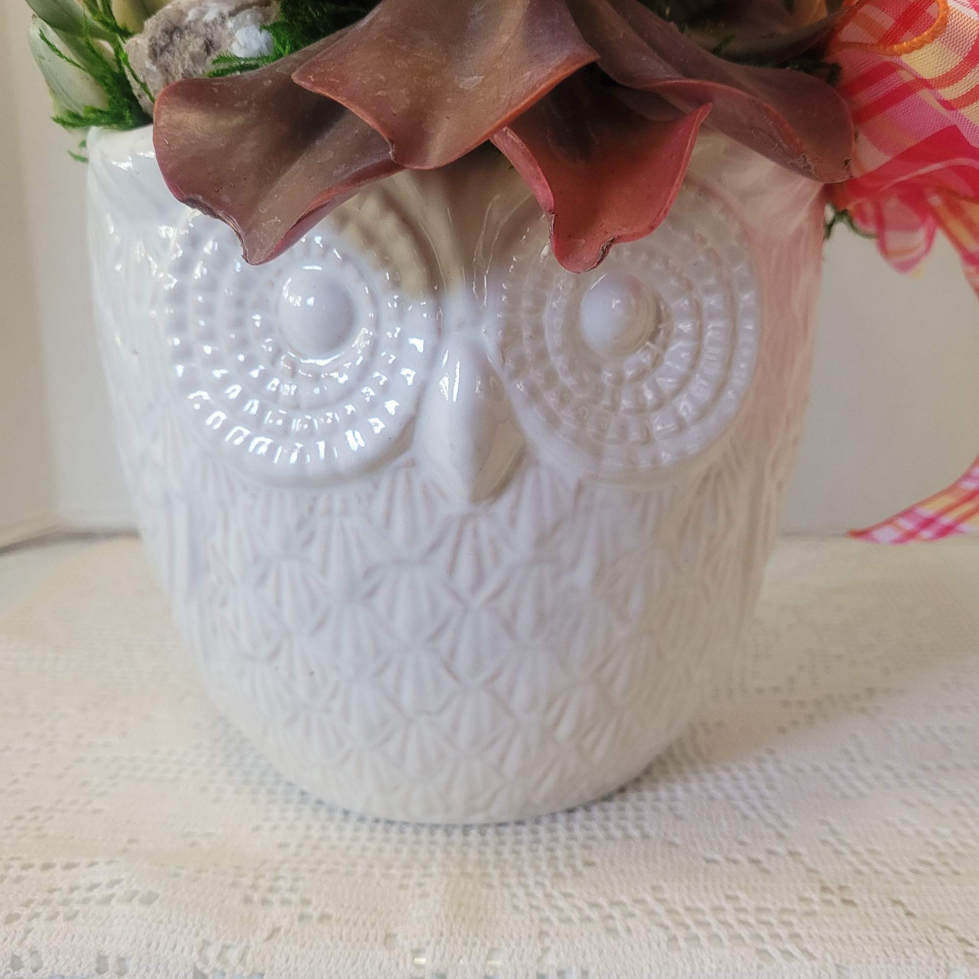 A great container filled to the brim with plants. It is an