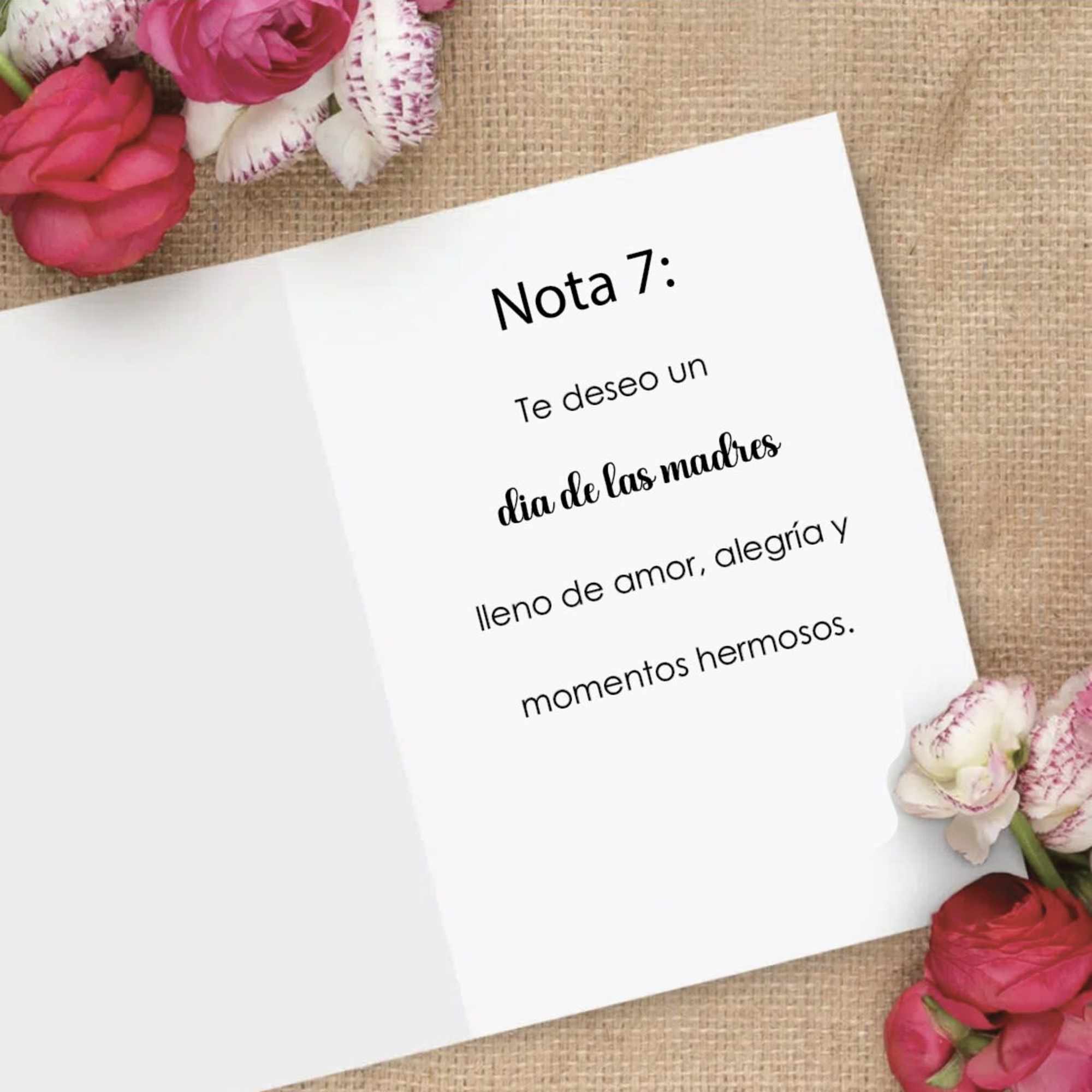 Nota 5: Feliz D&iacute;a de las Madres
Gracias por todo el amor que