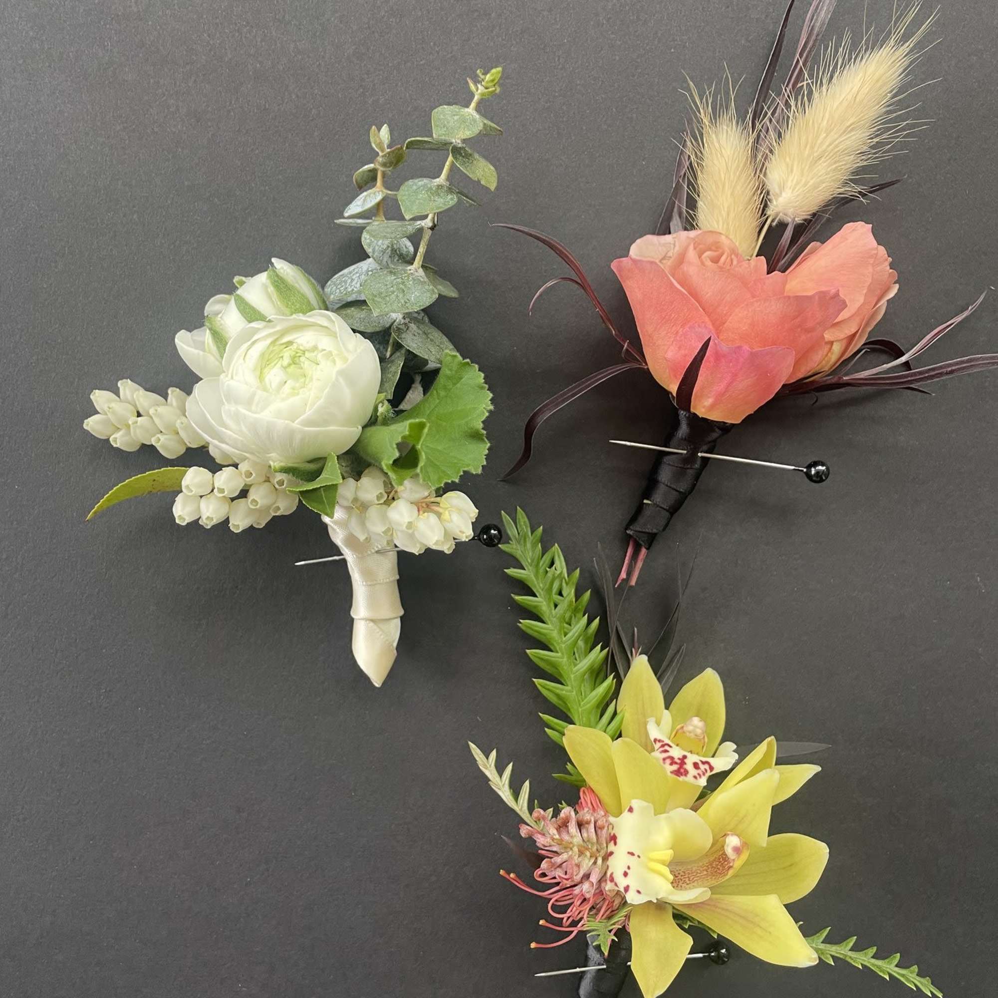 Boutounnieres  add a touch of elegance and personality to a persons