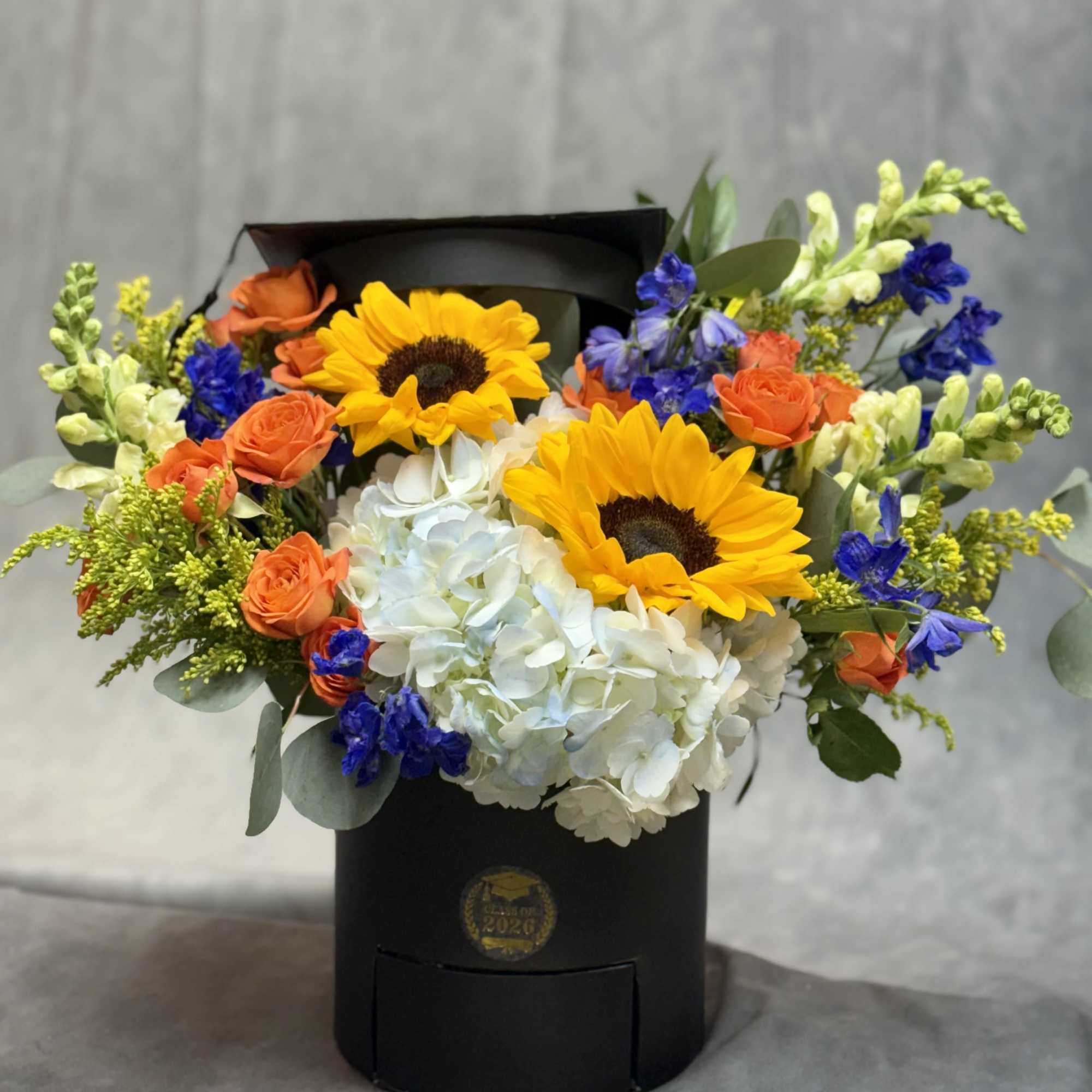 Bright, cheerful, and full of sunshine 
Our Sunshine &amp; Sweet Grad Box