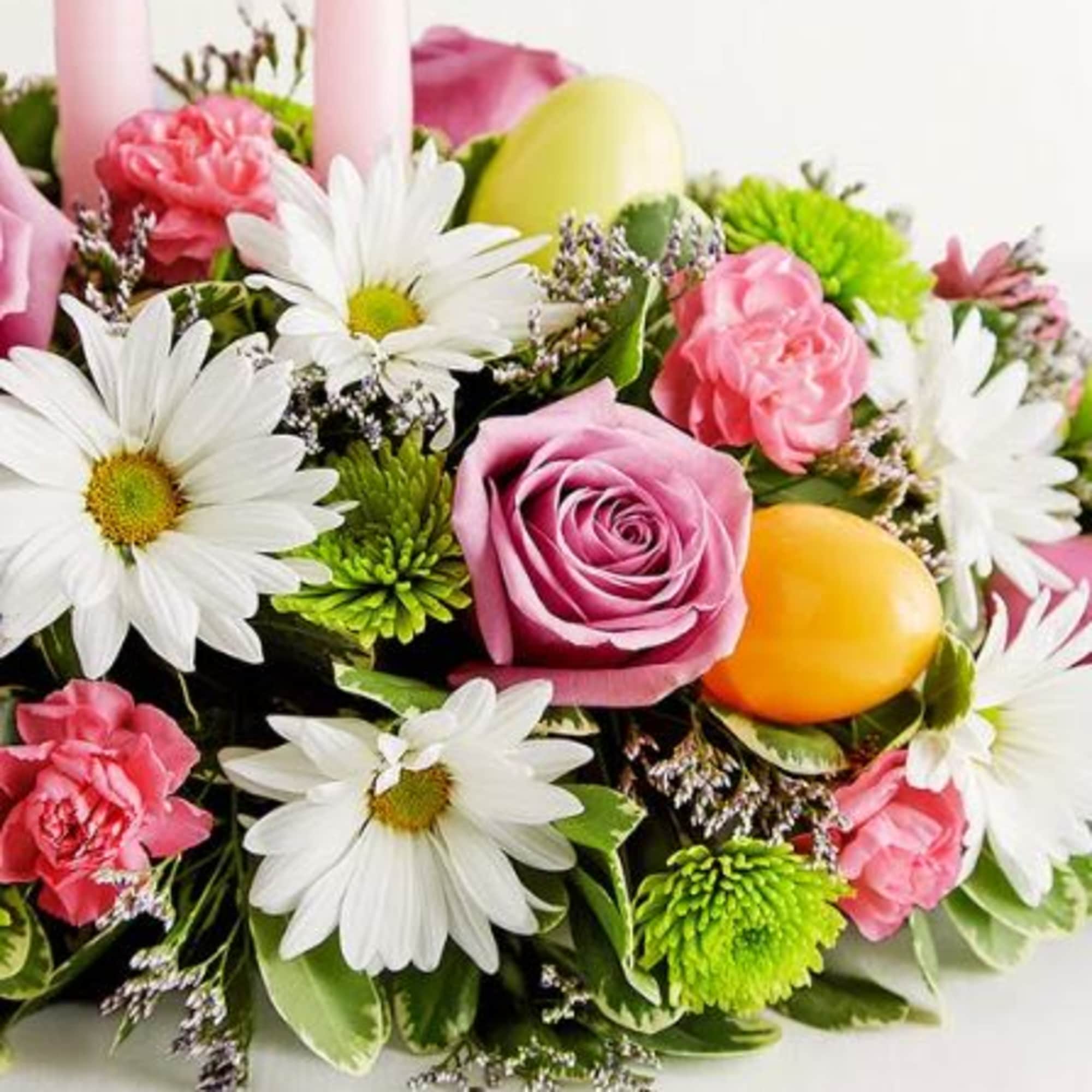  Pet Friendly?
No This arrangement contains Daisy Poms and Button Poms (Chrysanthemums)