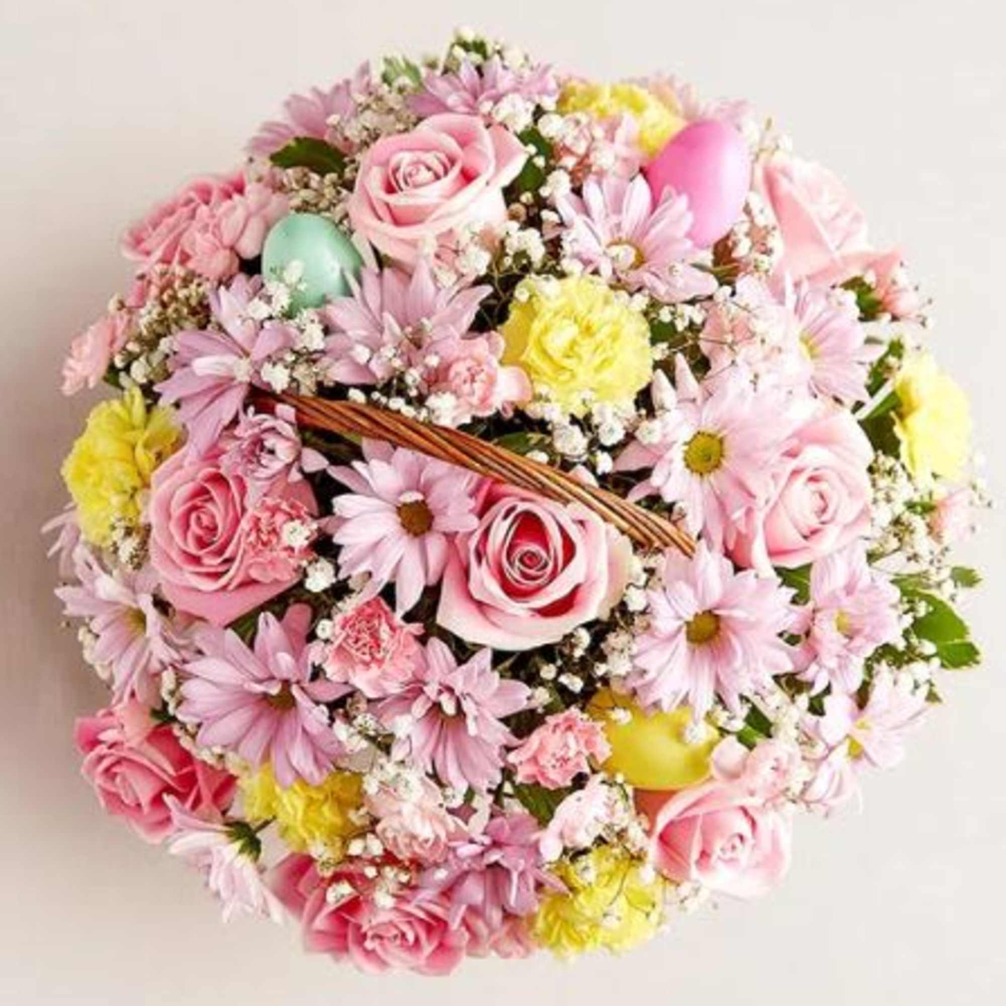  Pet Friendly?
No This arrangement contains daisies and chrysanthemums, which are toxic