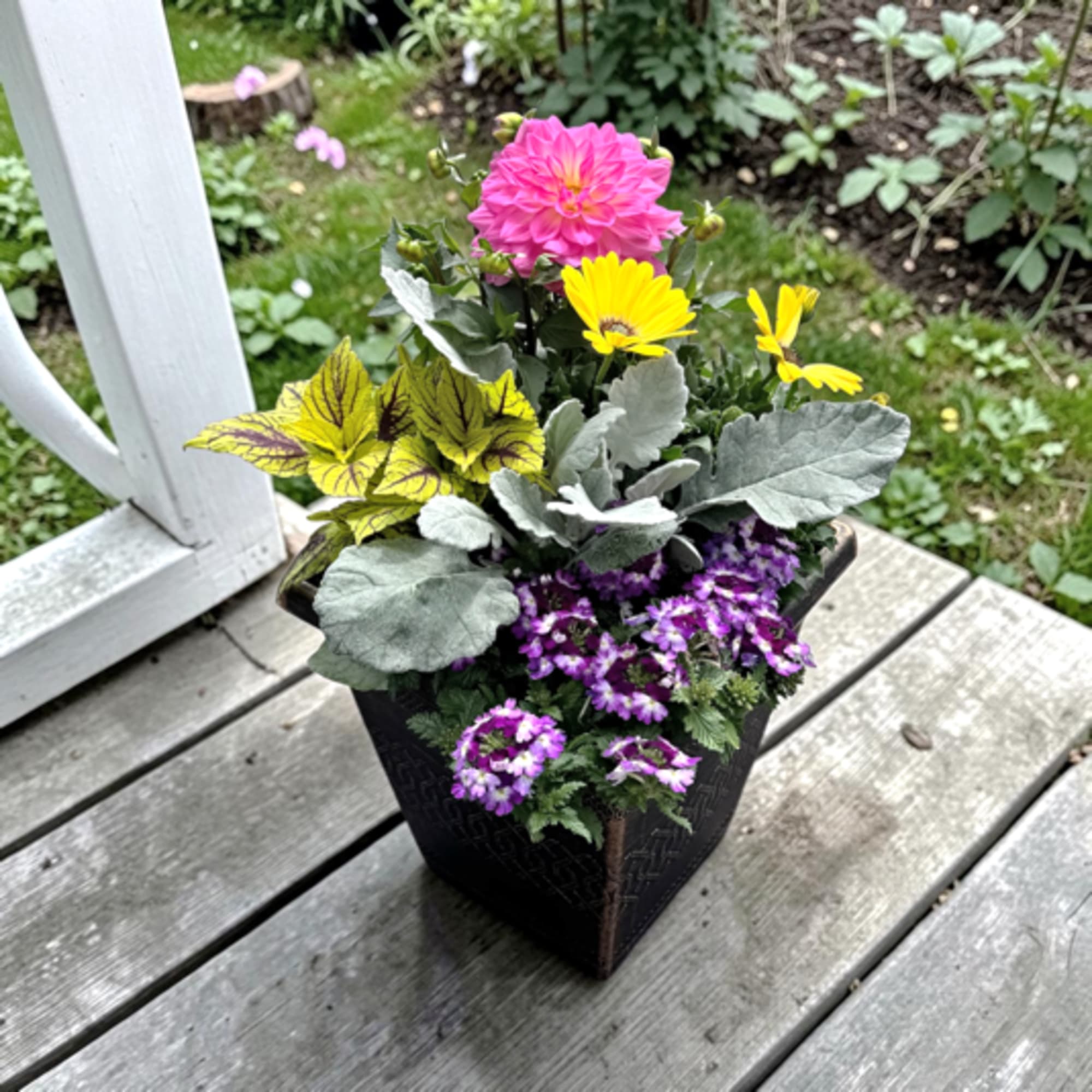 Bright, garden-fresh color greets the recipient the moment they see this small