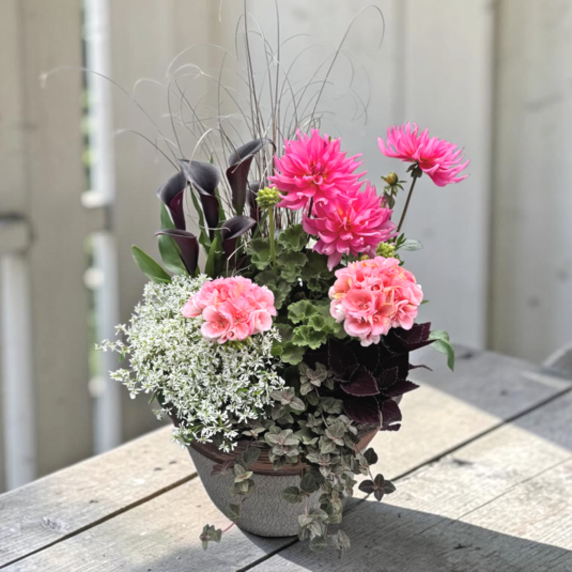 Bright, garden-fresh color greets the recipient the moment they see this small