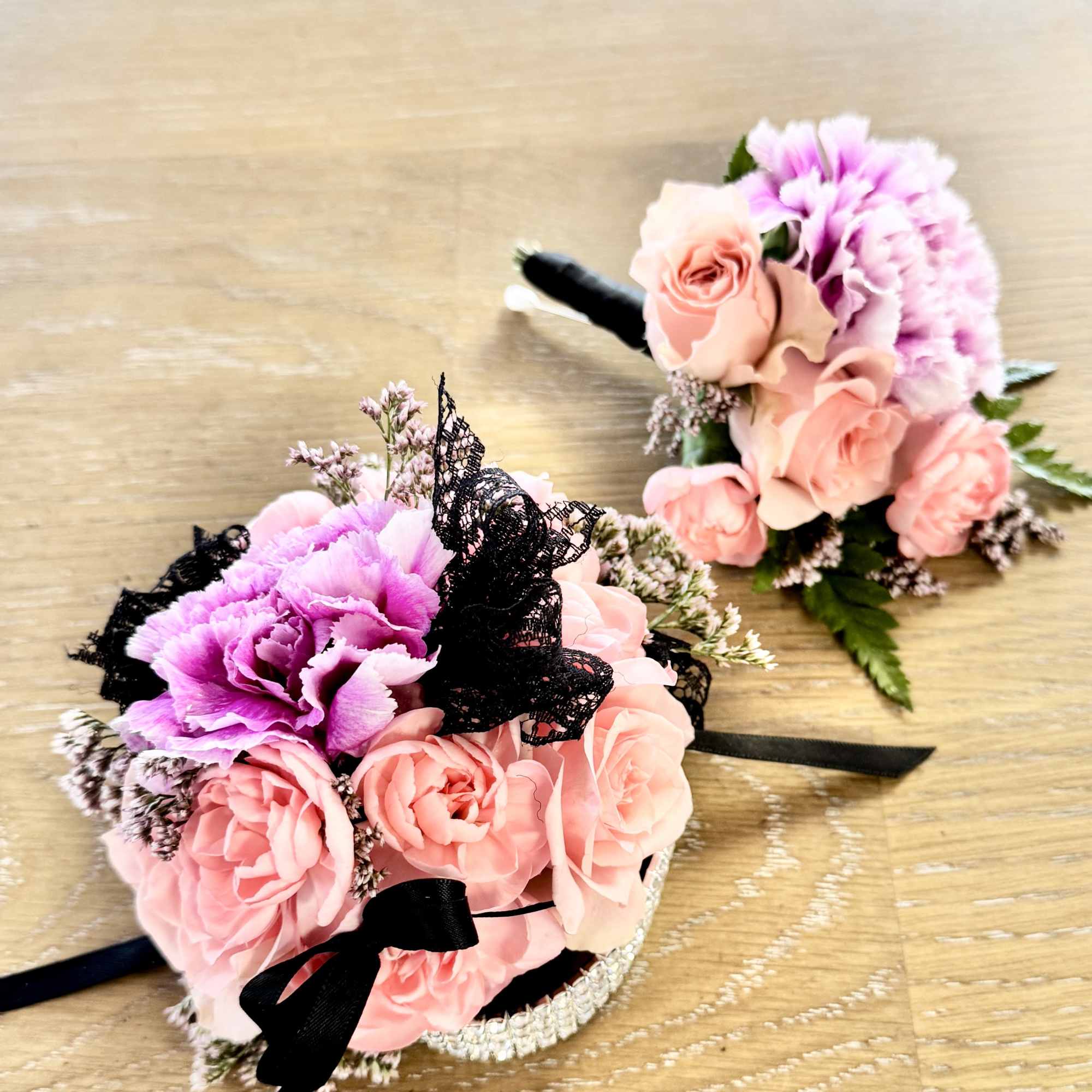 A youthful and elegant design especially created by the Florist. Flowers are