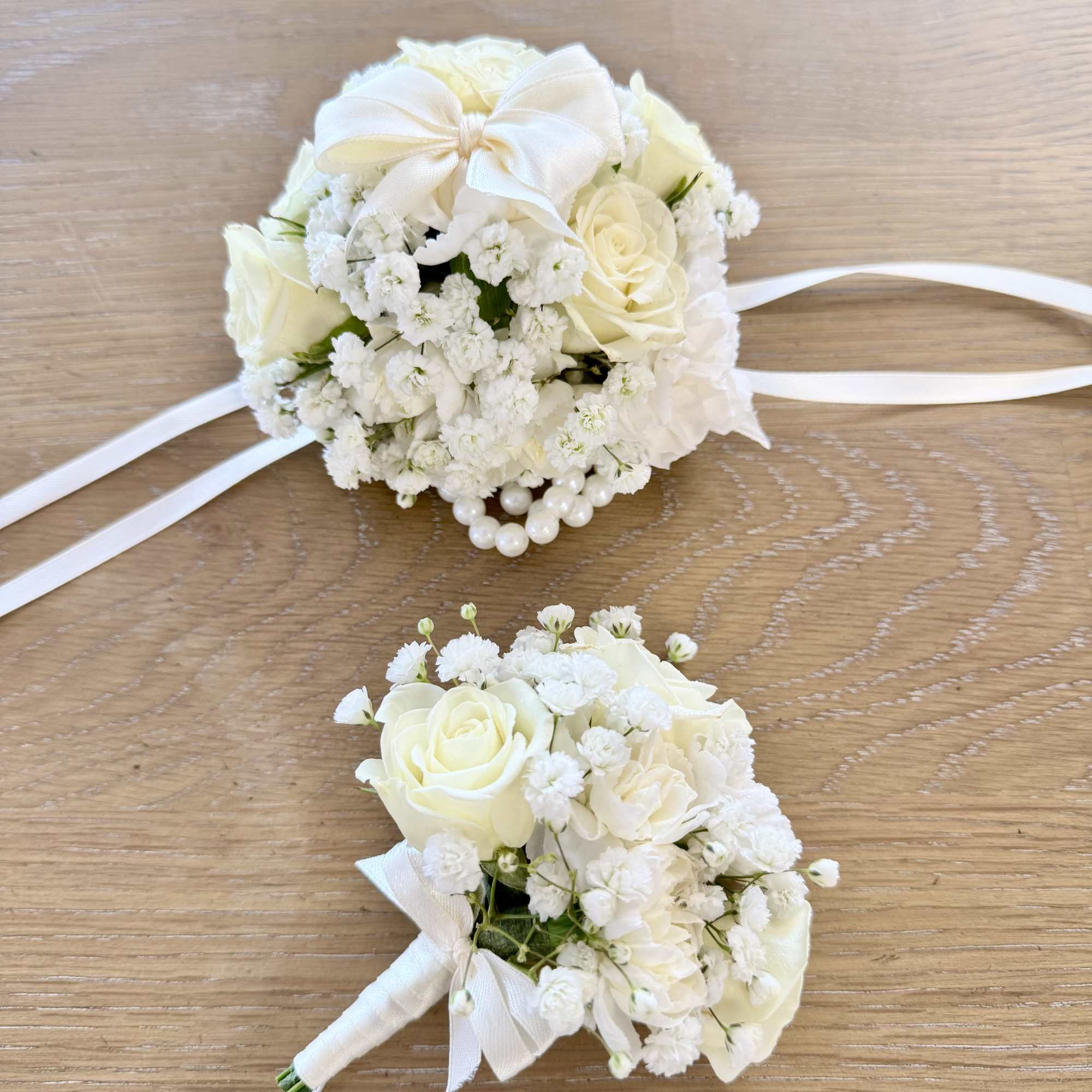 A youthful and elegant design especially created by the Florist. Flowers are