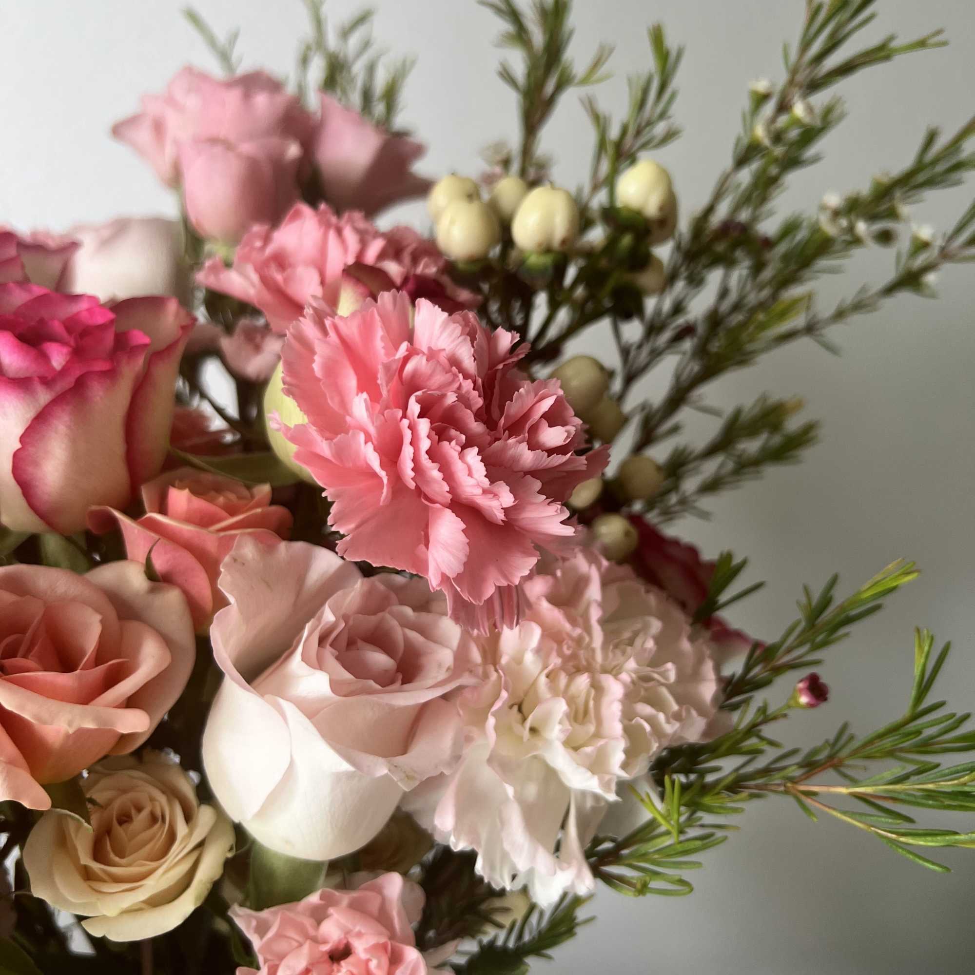 Soft blush and garden-petal pinks take center stage in this pink garden