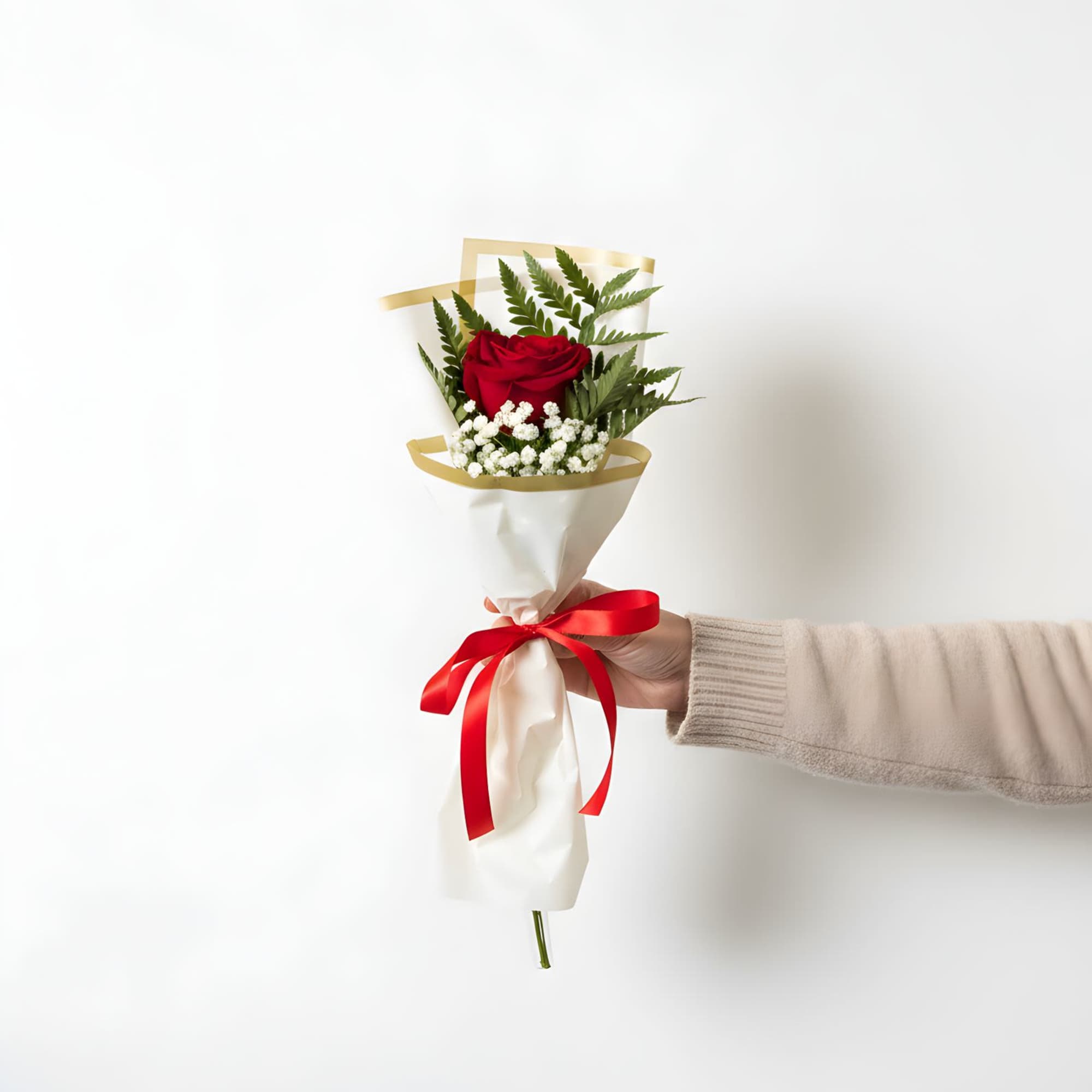 Simple, elegant, and timeless &mdash; our Classic Single Rose Wrap is the