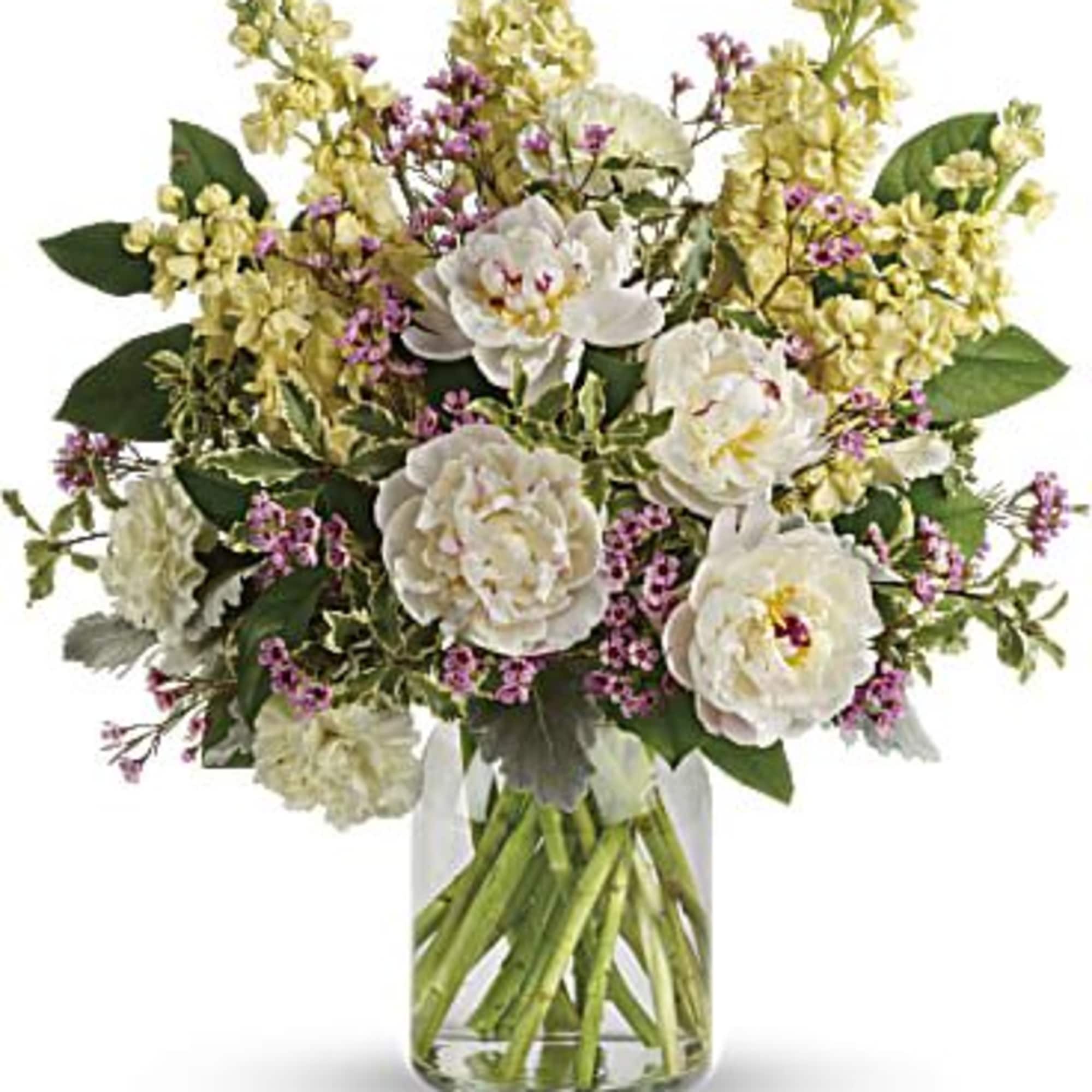 Put a stylish spin on spring celebrations with this chic bouquet of