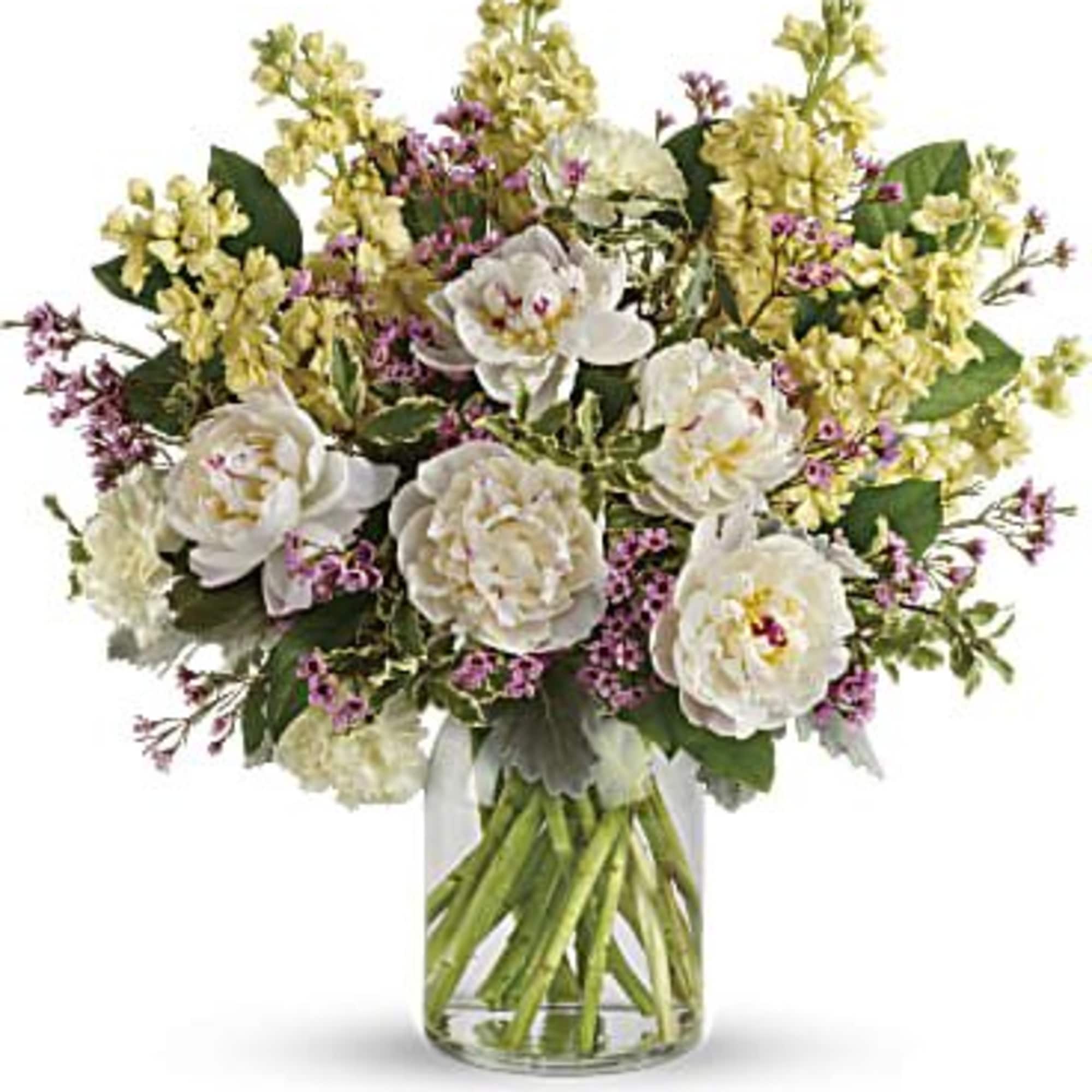 Put a stylish spin on spring celebrations with this chic bouquet of