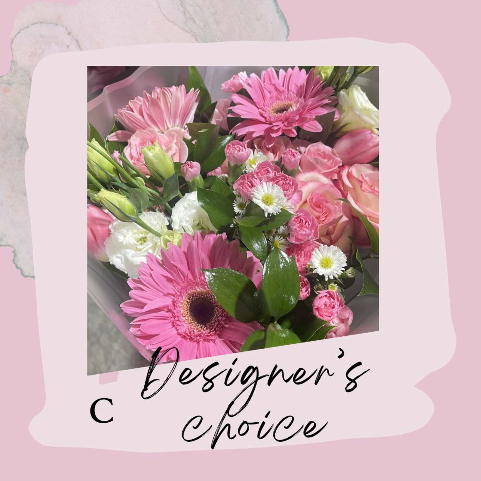 Pink mixed bouquet with gerbera daisies and roses