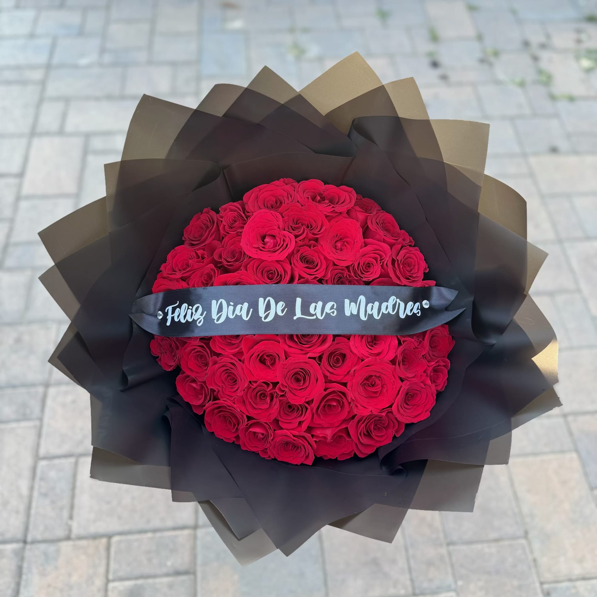 Red Roses with your choice of wrapper color and Happy Mother's Day