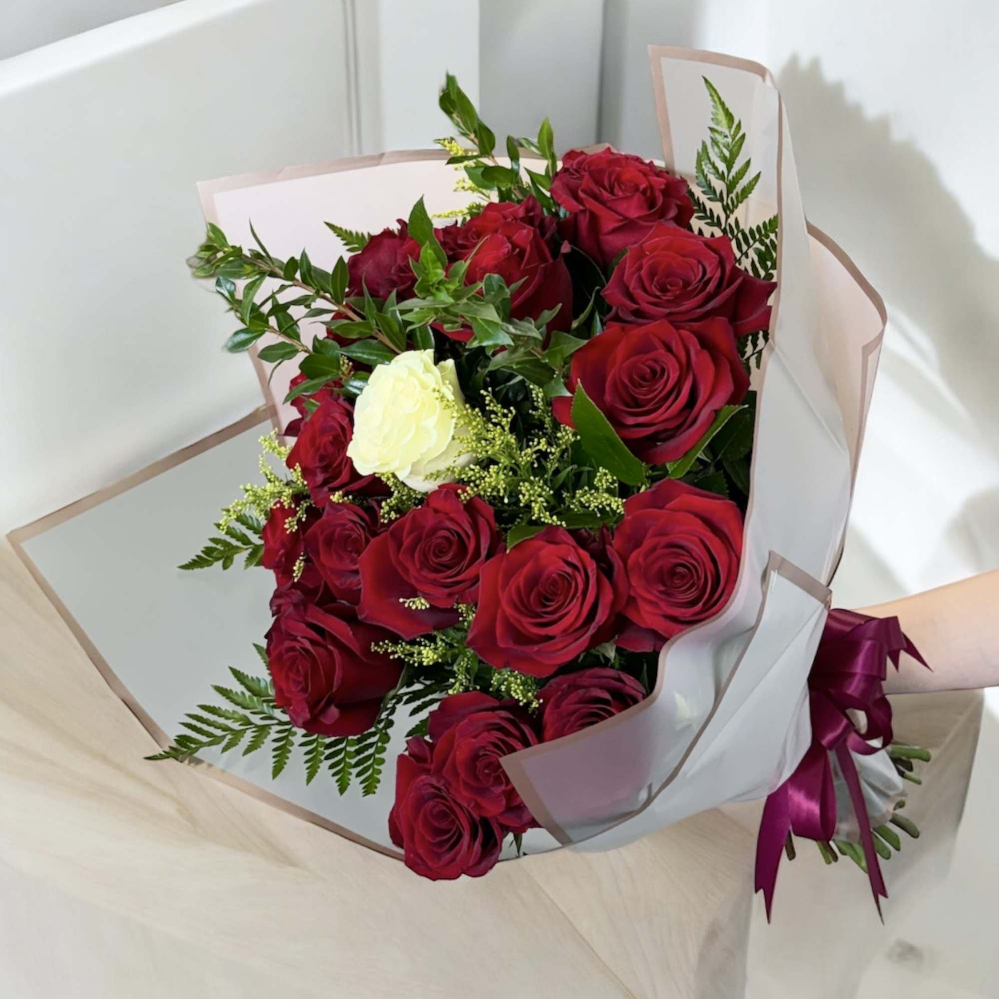 Two Dozen long stemmed roses