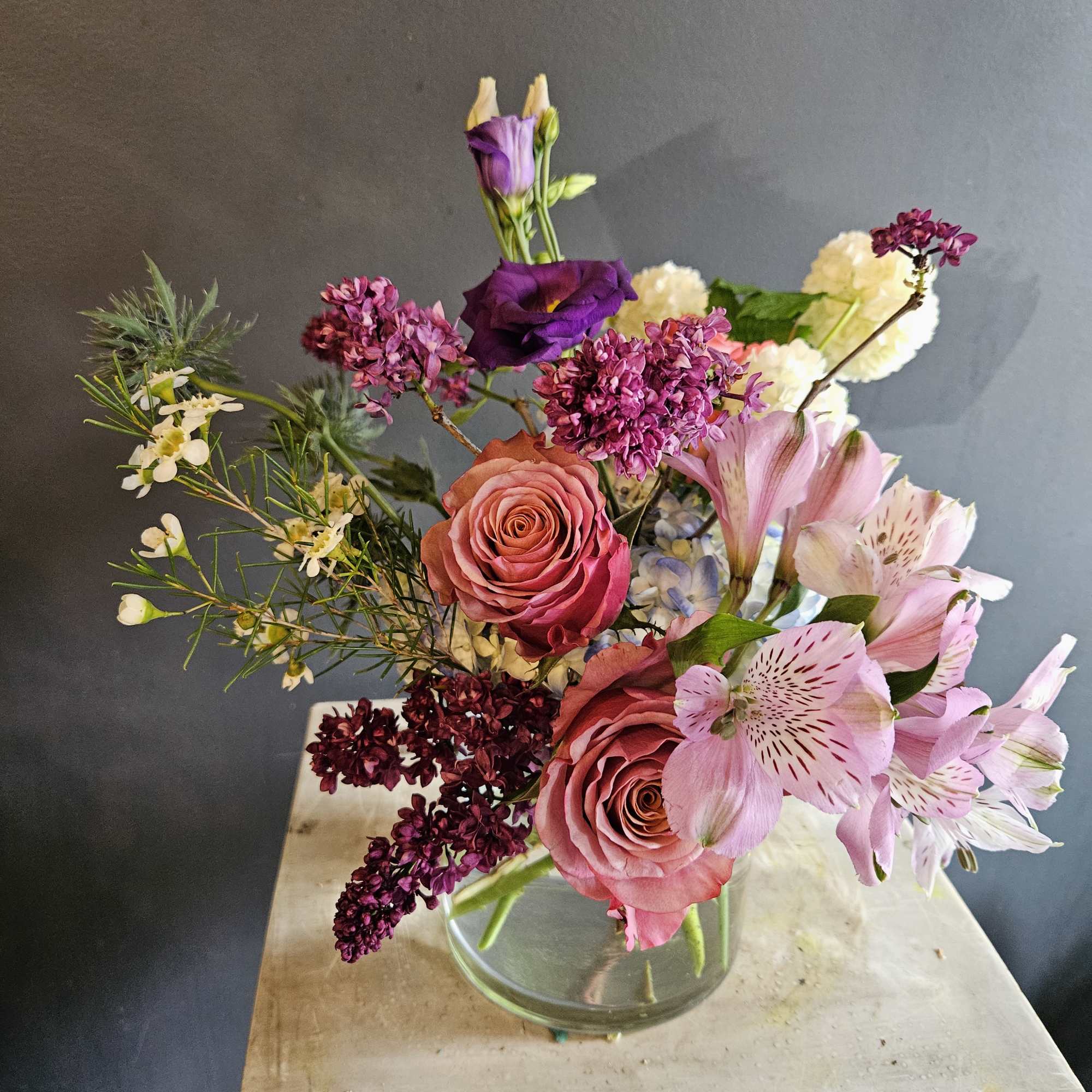 This arrangement is about small to medium and will definitely put a
