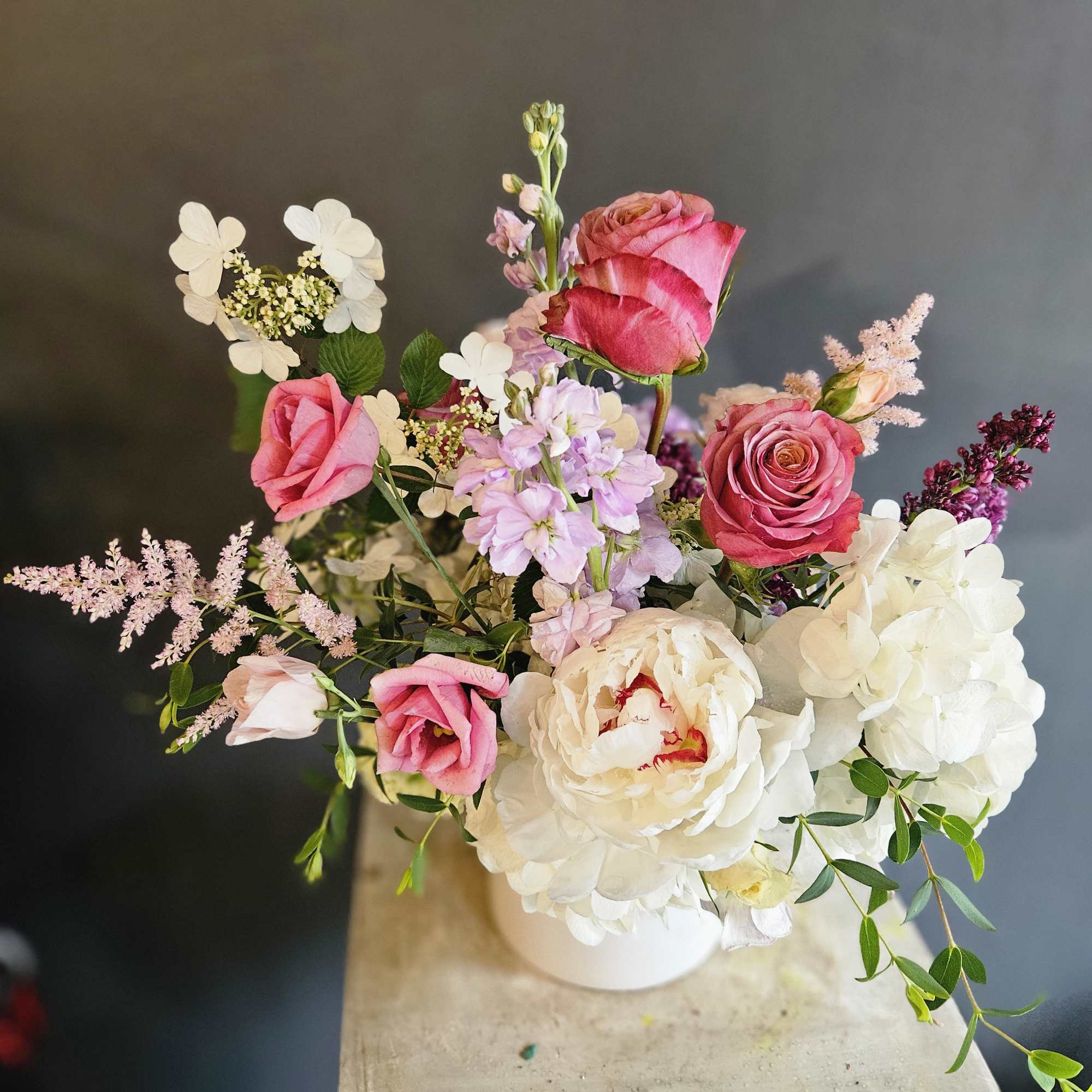 This arrangement is about small to medium and will definitely put a