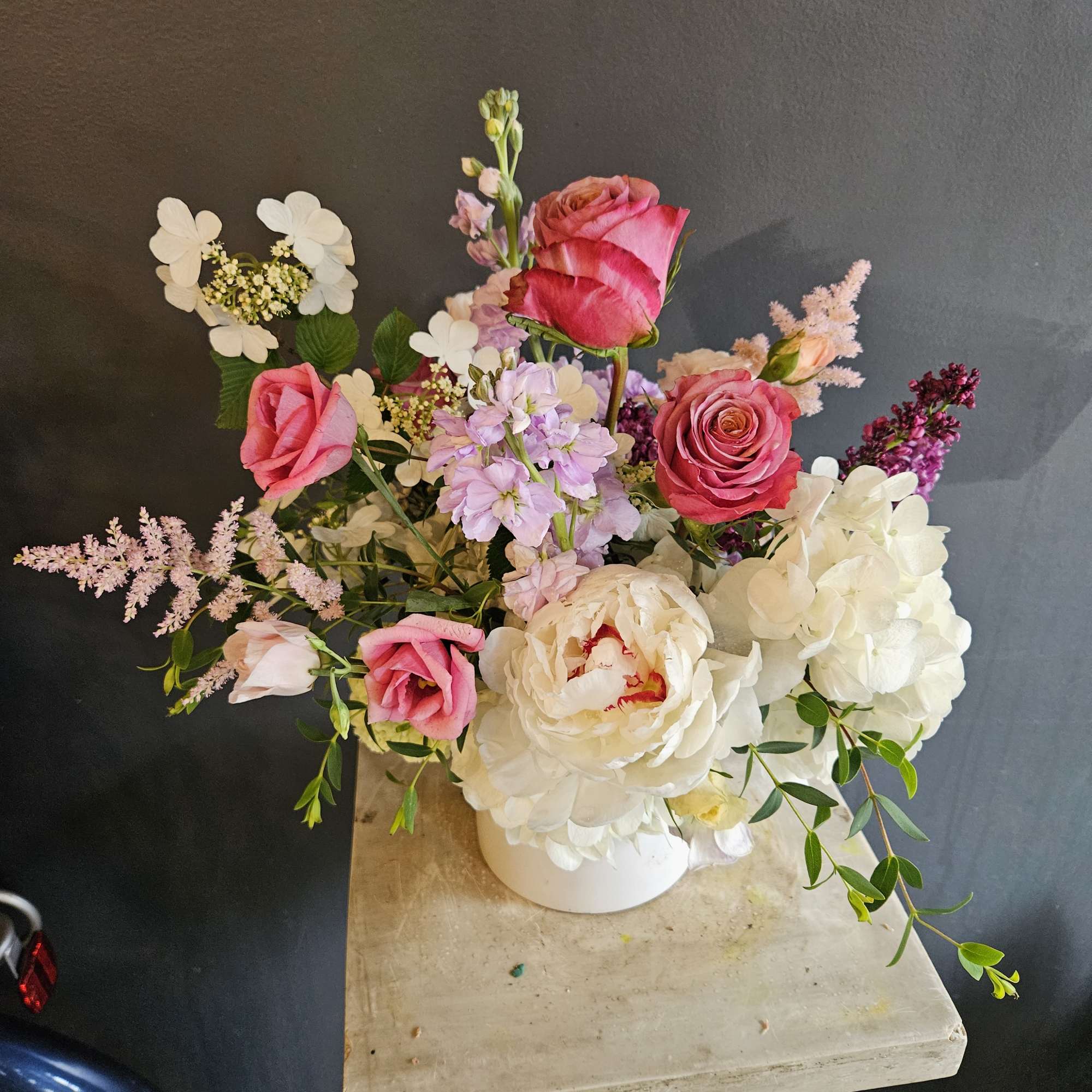 This arrangement is about small to medium and will definitely put a