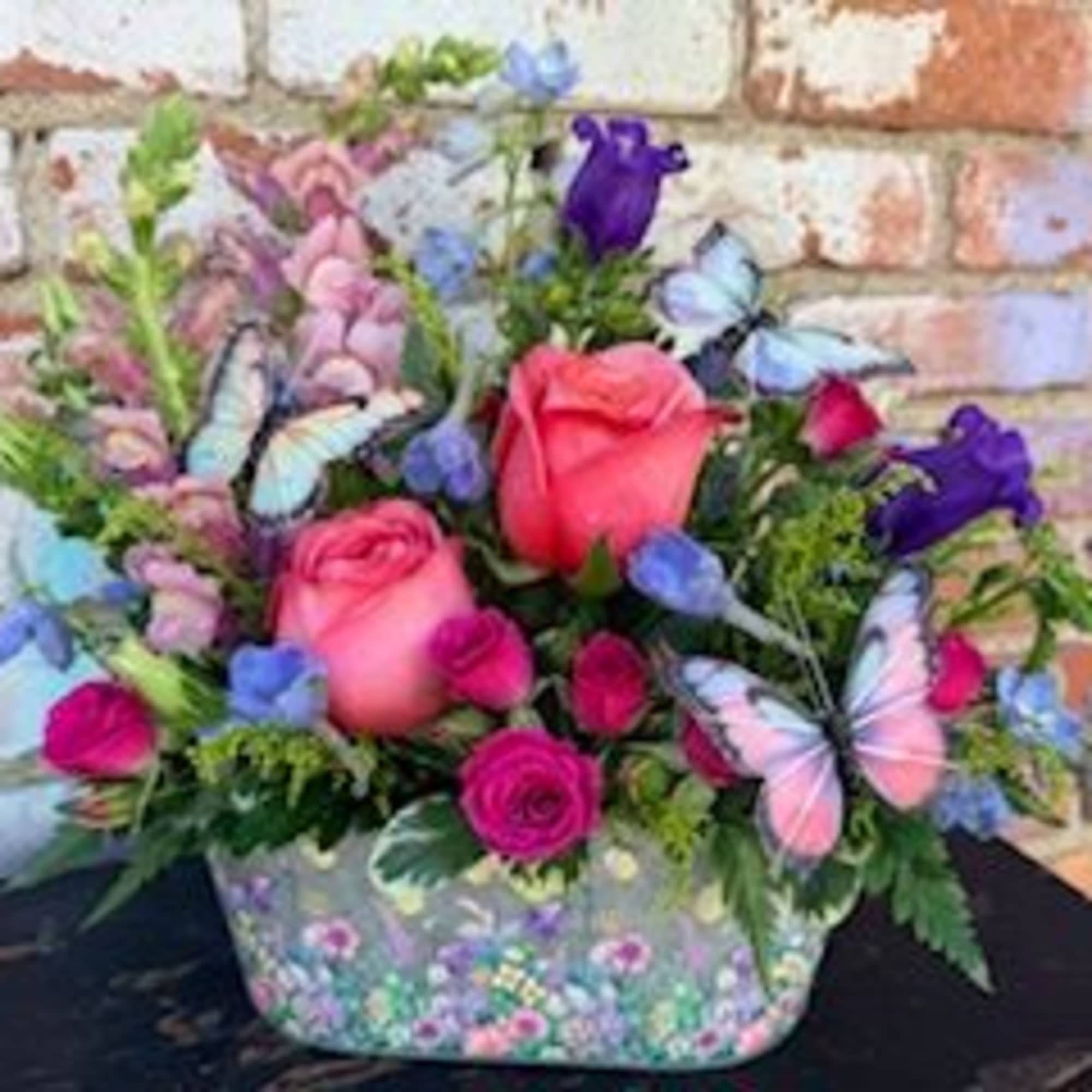 Bring the beauty of a blooming garden indoors with Butterfly Garden Bliss.