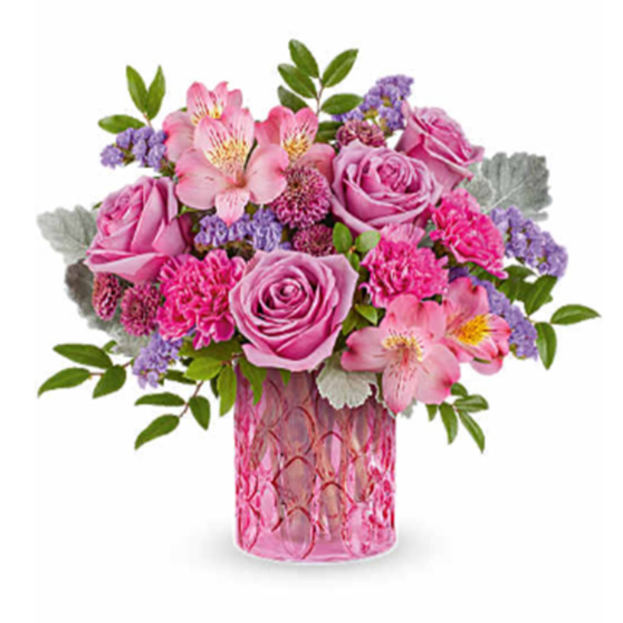 Celebrate her in style with the Pink Rhapsody Bouquet, a vibrant mix