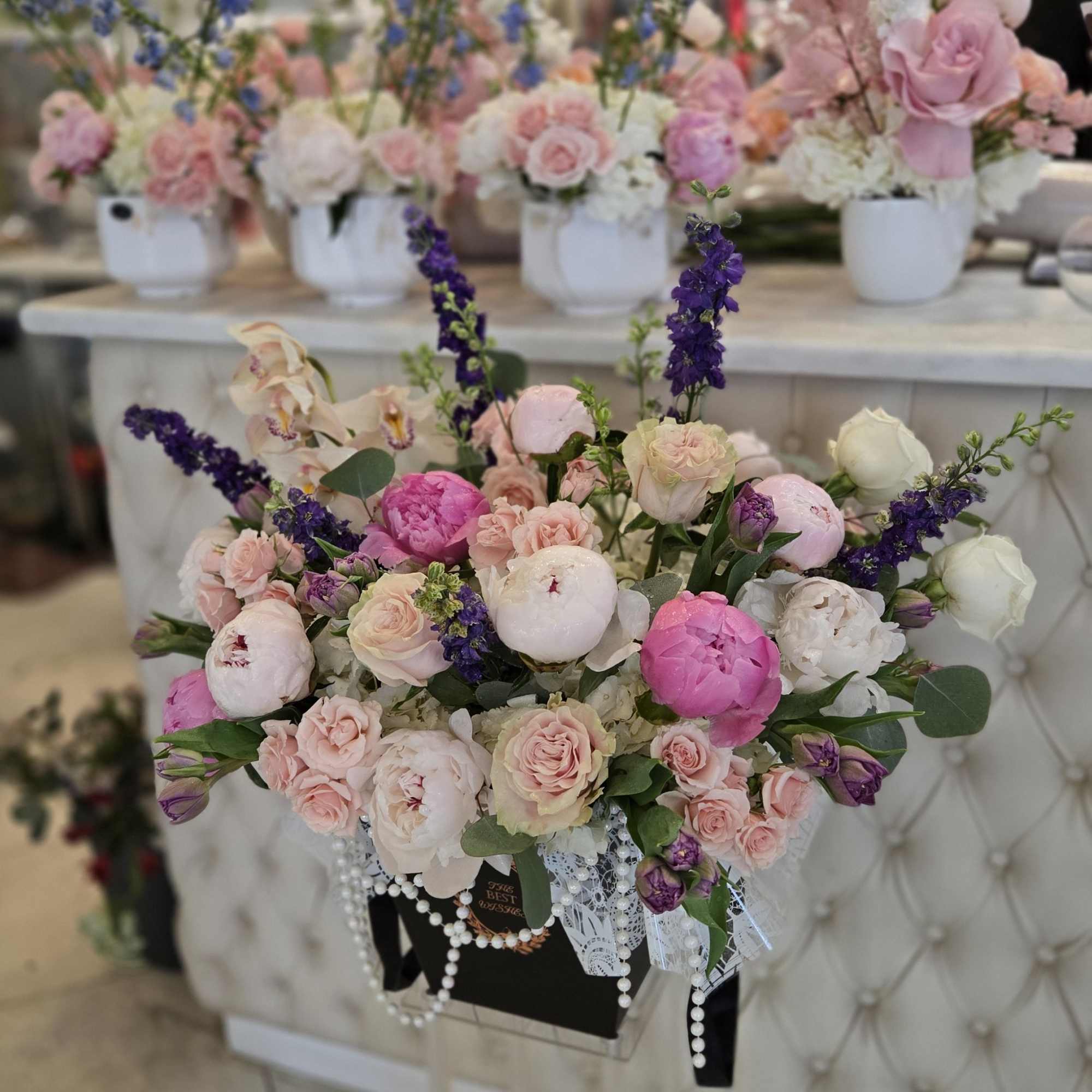 A premium Mother&rsquo;s Day arrangement featuring a rich selection of fresh, high-quality