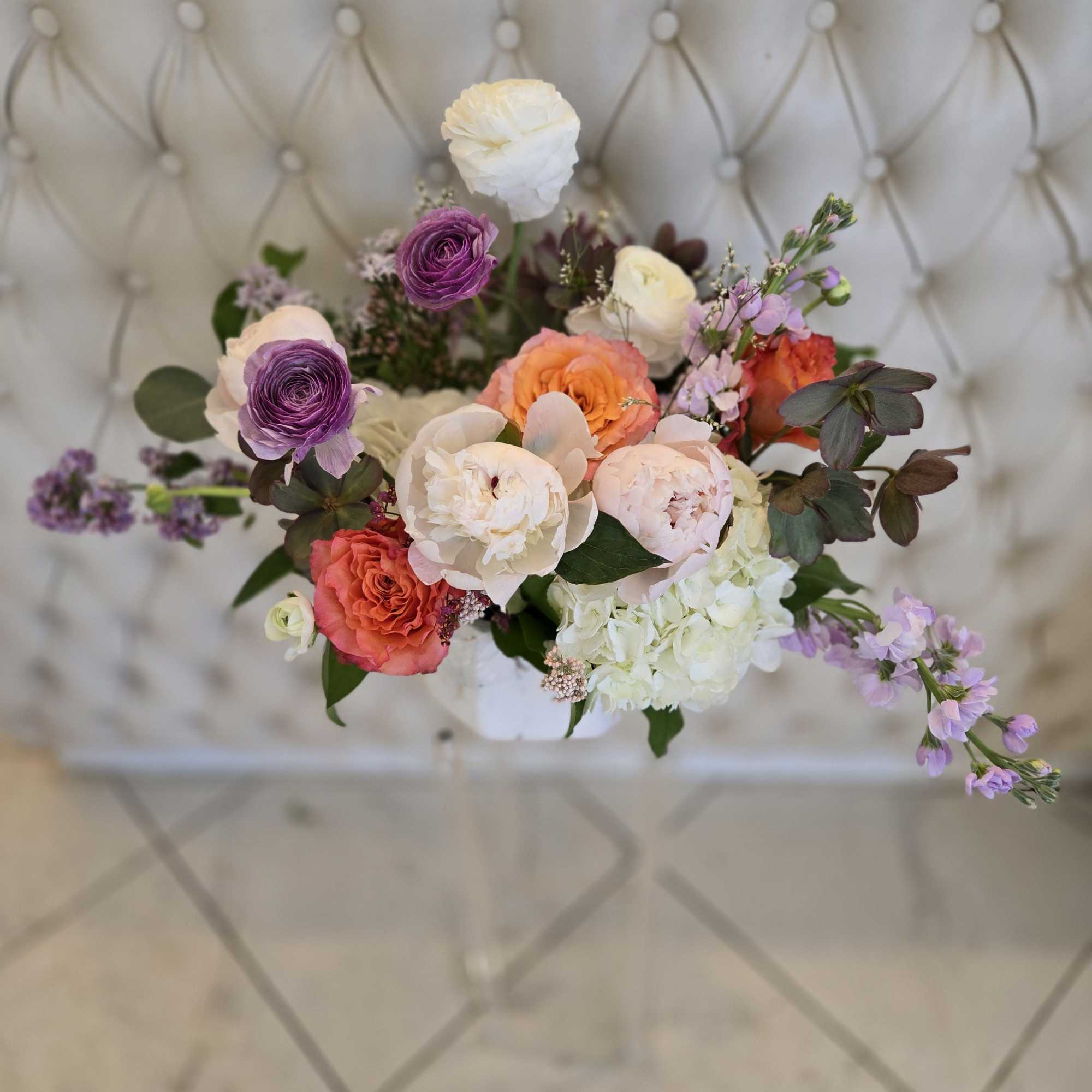A simple and charming Mother&rsquo;s Day arrangement with fresh seasonal flowers in