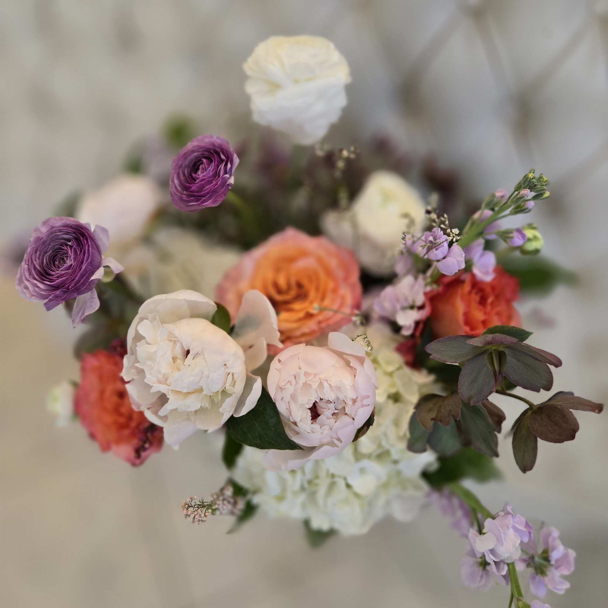 A simple and charming Mother&rsquo;s Day arrangement with fresh seasonal flowers in