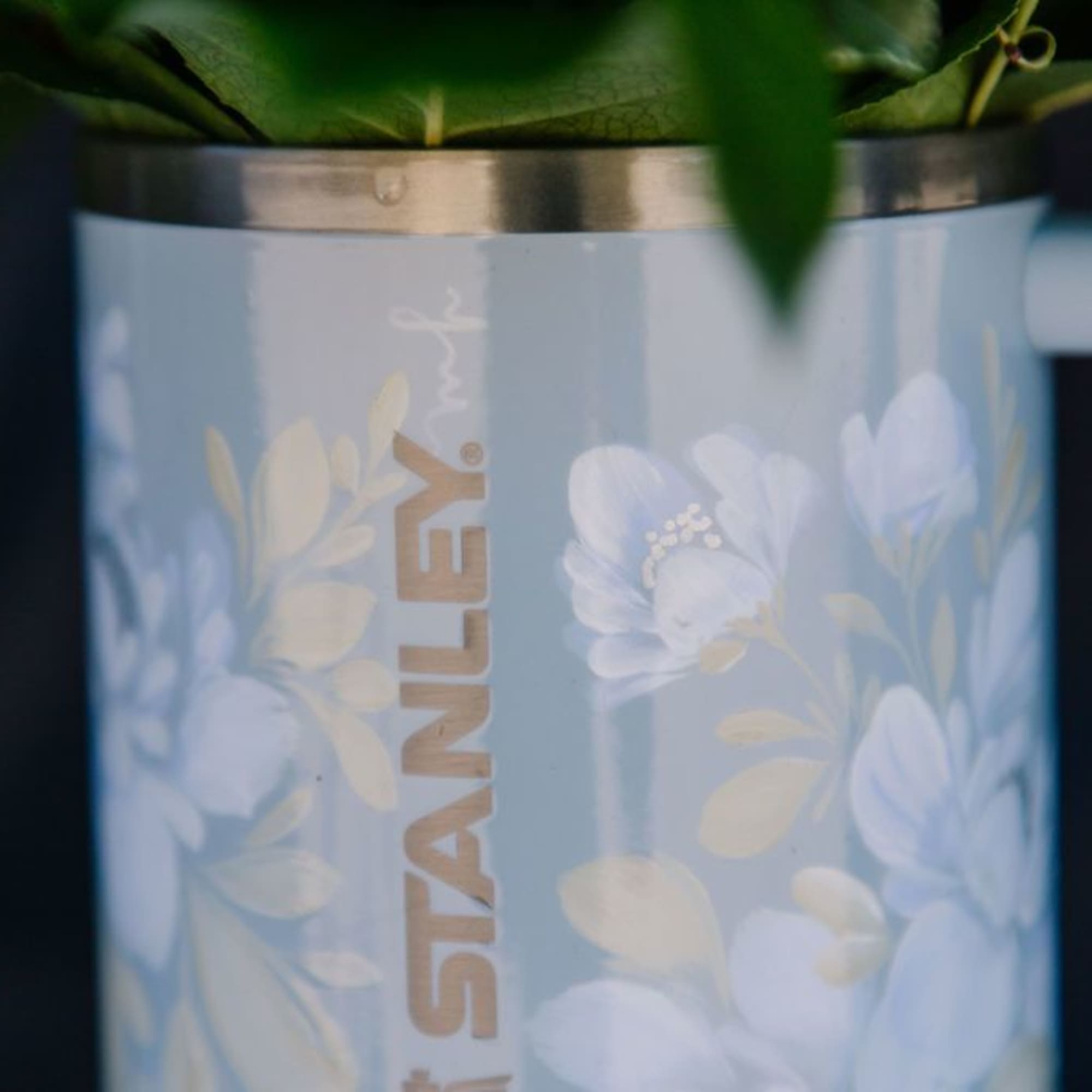 This tumbler is a one-of-a-kind, hand-painted piece sealed with a clear gloss