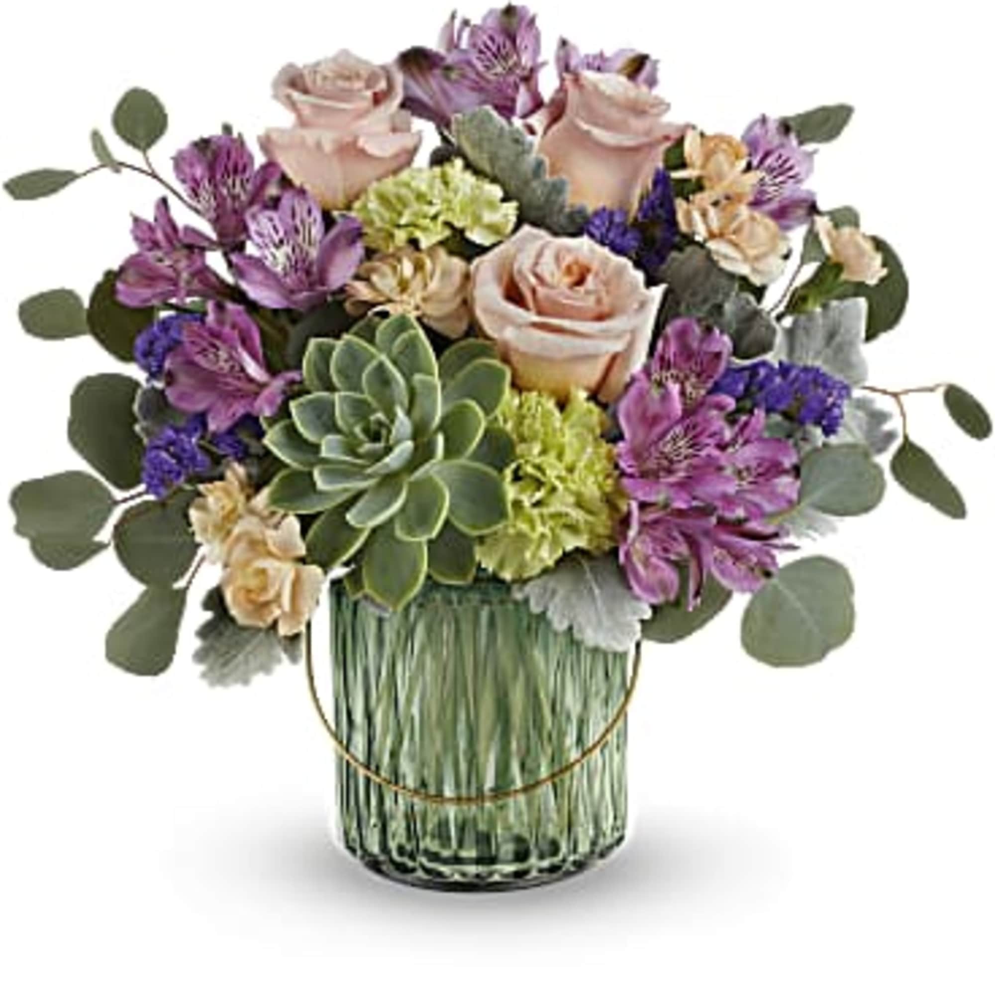 Straight out of a storybook, this enchanting bouquet is right at home