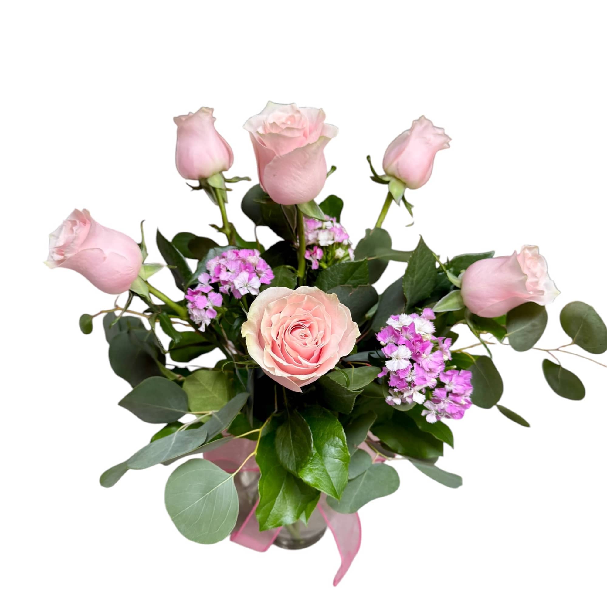 Beautiful half dozen roses arranged in a vase.

Standard: Half dozen roses arranged