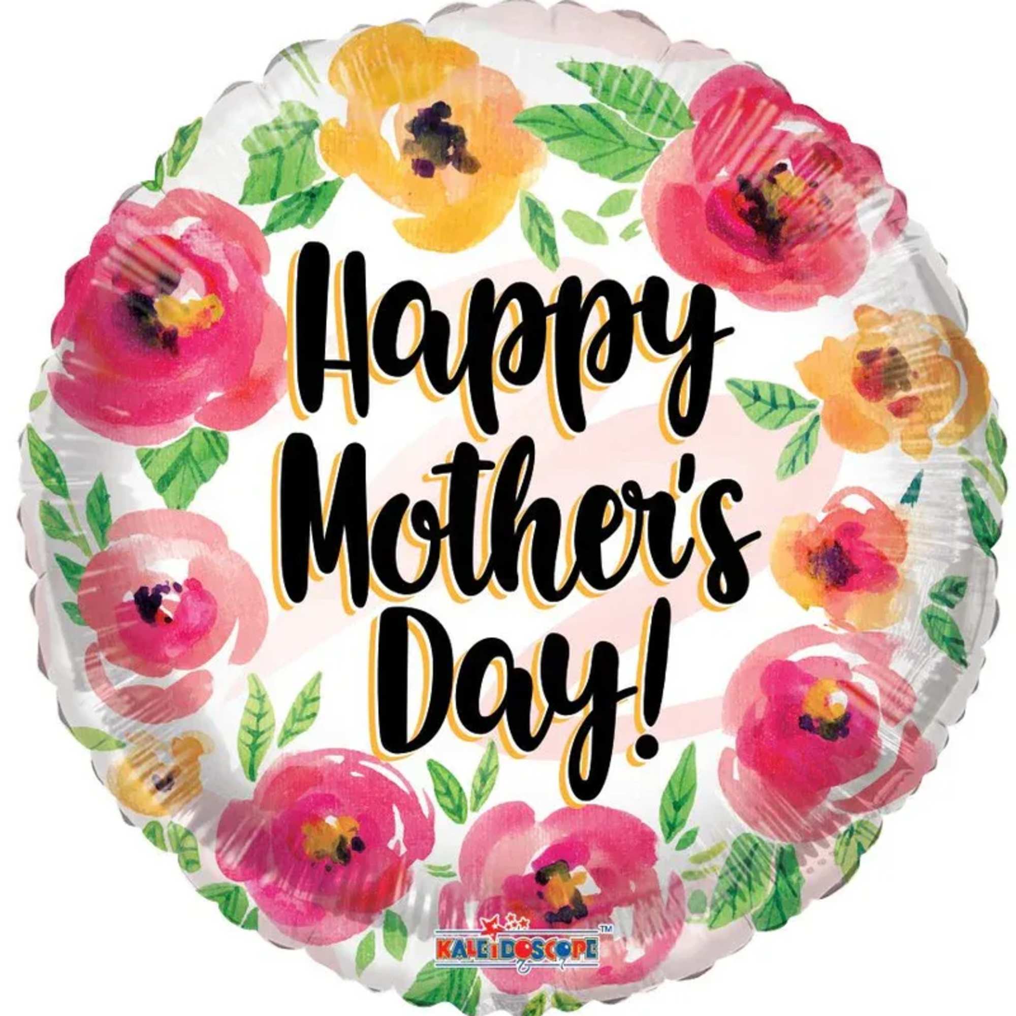 Assorted Mothers Day mylar balloon. Balloon selected randomly out of 50+ styles.