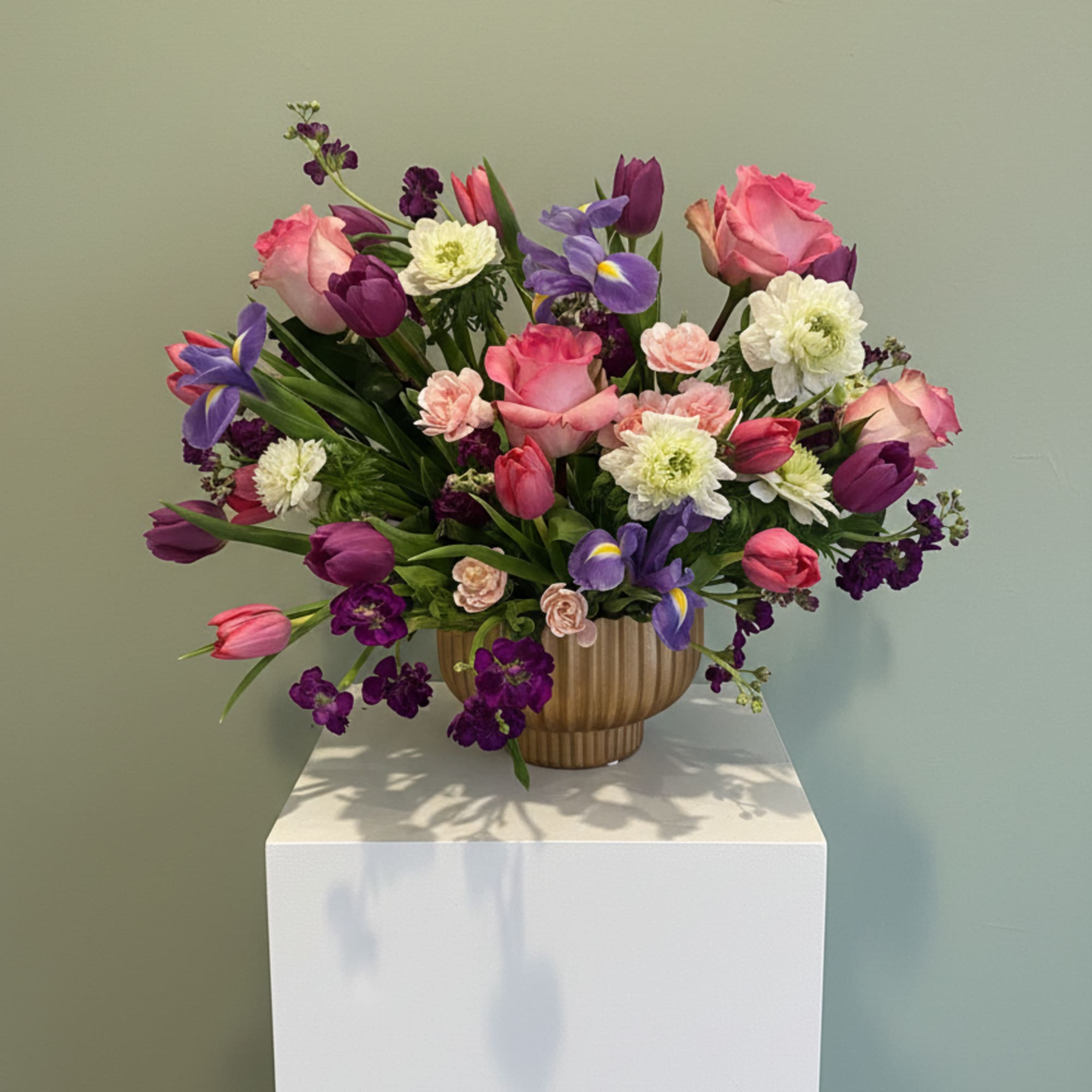 Designers choice of rich colored blooms