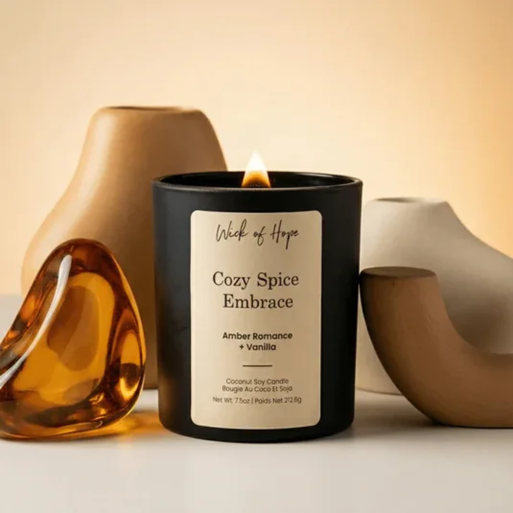 Hand-Poured Small Batch
Coconut Soy Wax
Toxin-Free Clean Ingredients
Vegan &amp; Cruelty-Free
Every candle is hand-poured