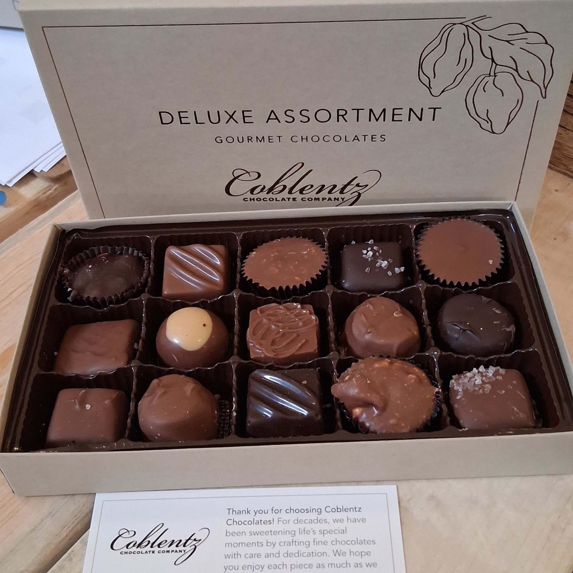 Thank you for choosing Coblentz Chocolates! For decades, we have been sweetening