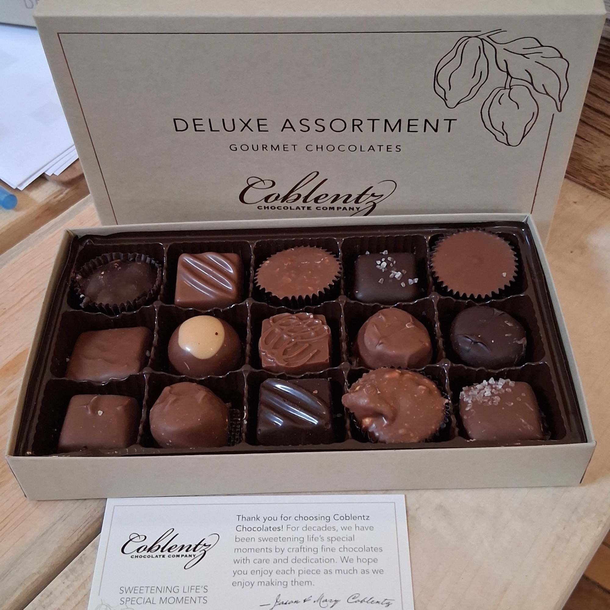 Thank you for choosing Coblentz Chocolates! For decades, we have been sweetening