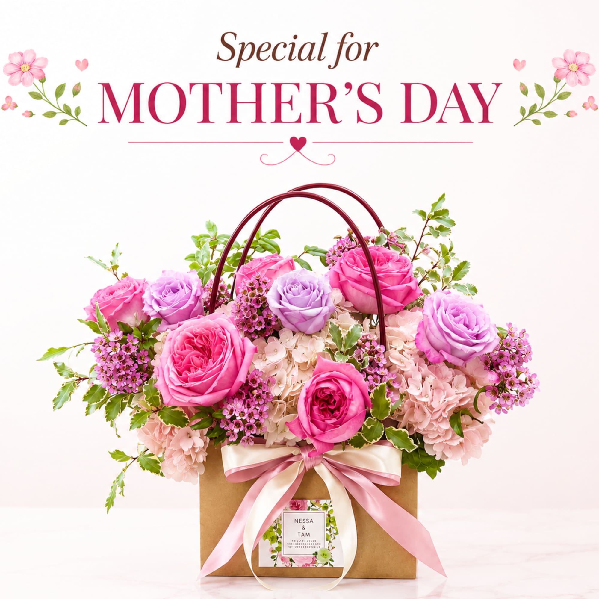 Celebrate Mother&rsquo;s Day with Tamie&rsquo;s Signature Flower Bag  Handcrafted with premium