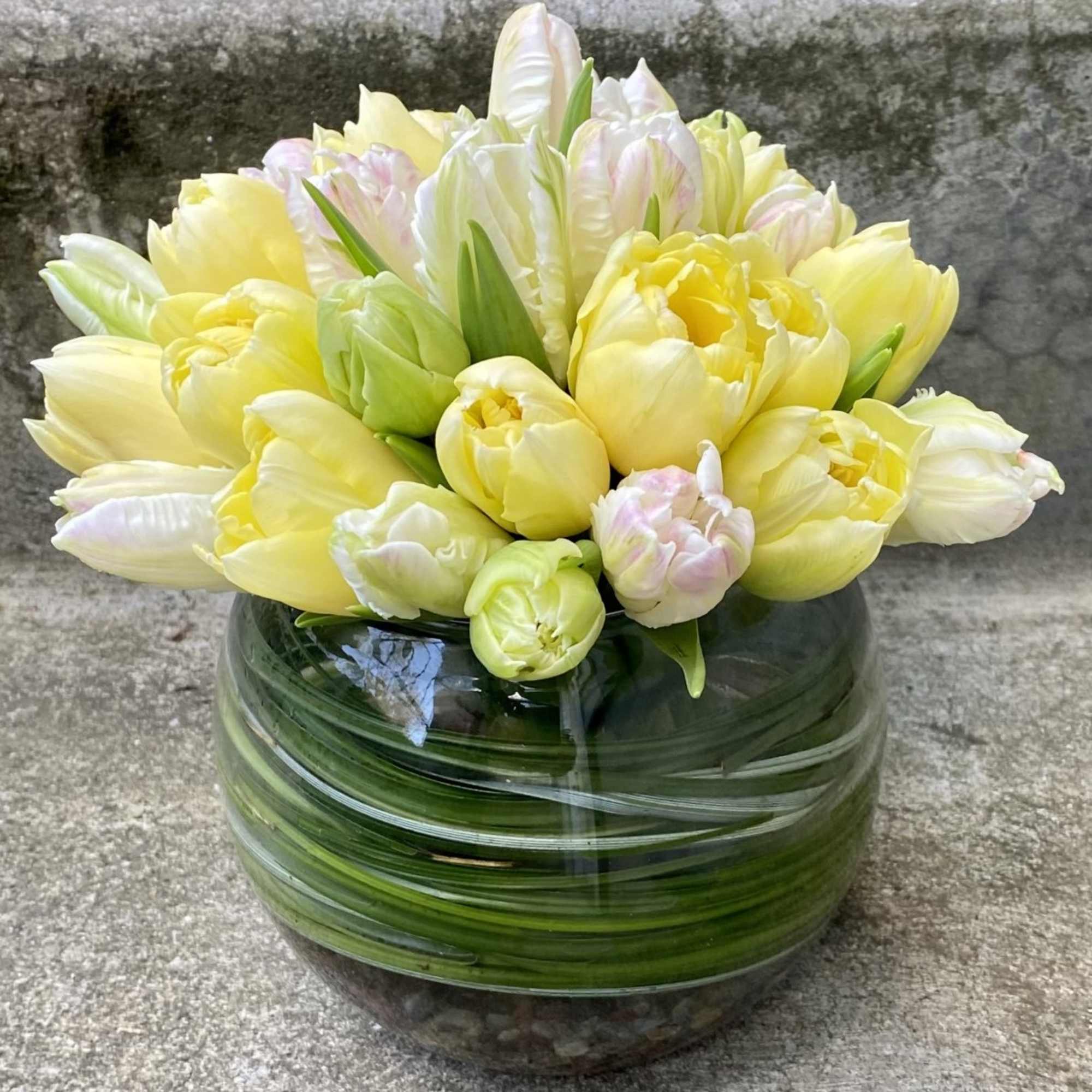 Our Tulip Bowl is a refined celebration of spring, designed to highlight
