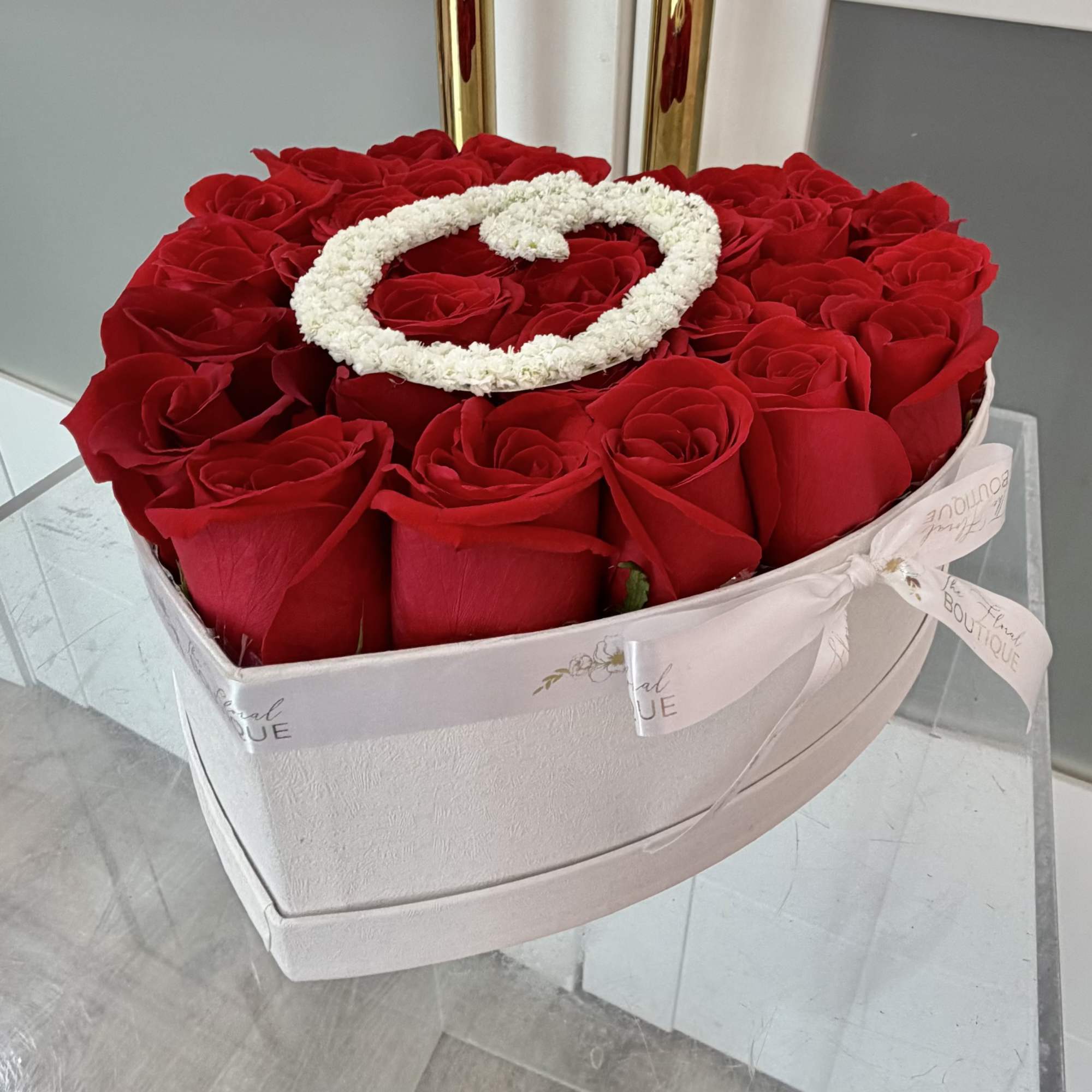 Make it personal, unforgettable, and effortlessly elegant. Our Initial Rose Heart Box