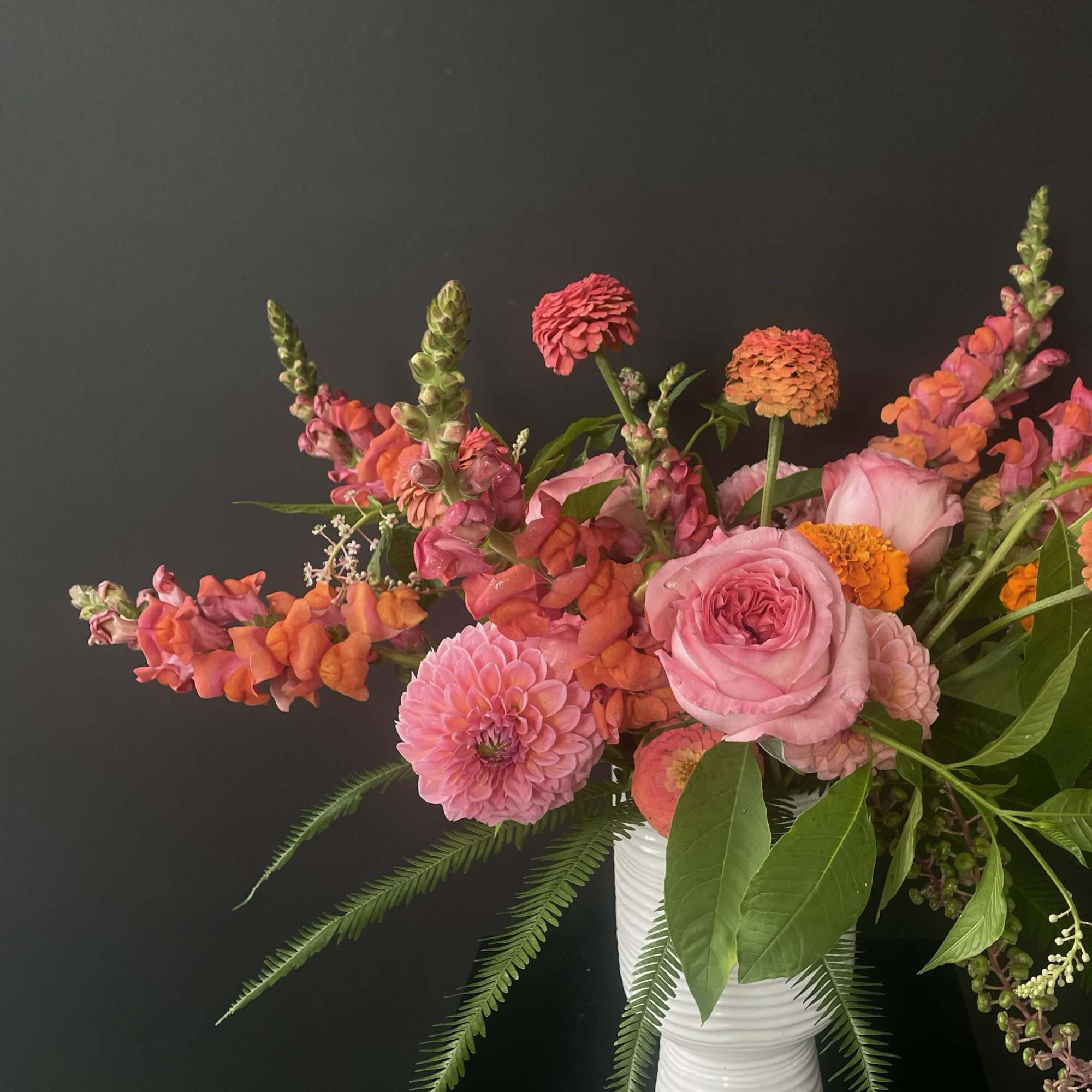 A small charming arrangement perfect for a bedside table or desk.

Ideal For: